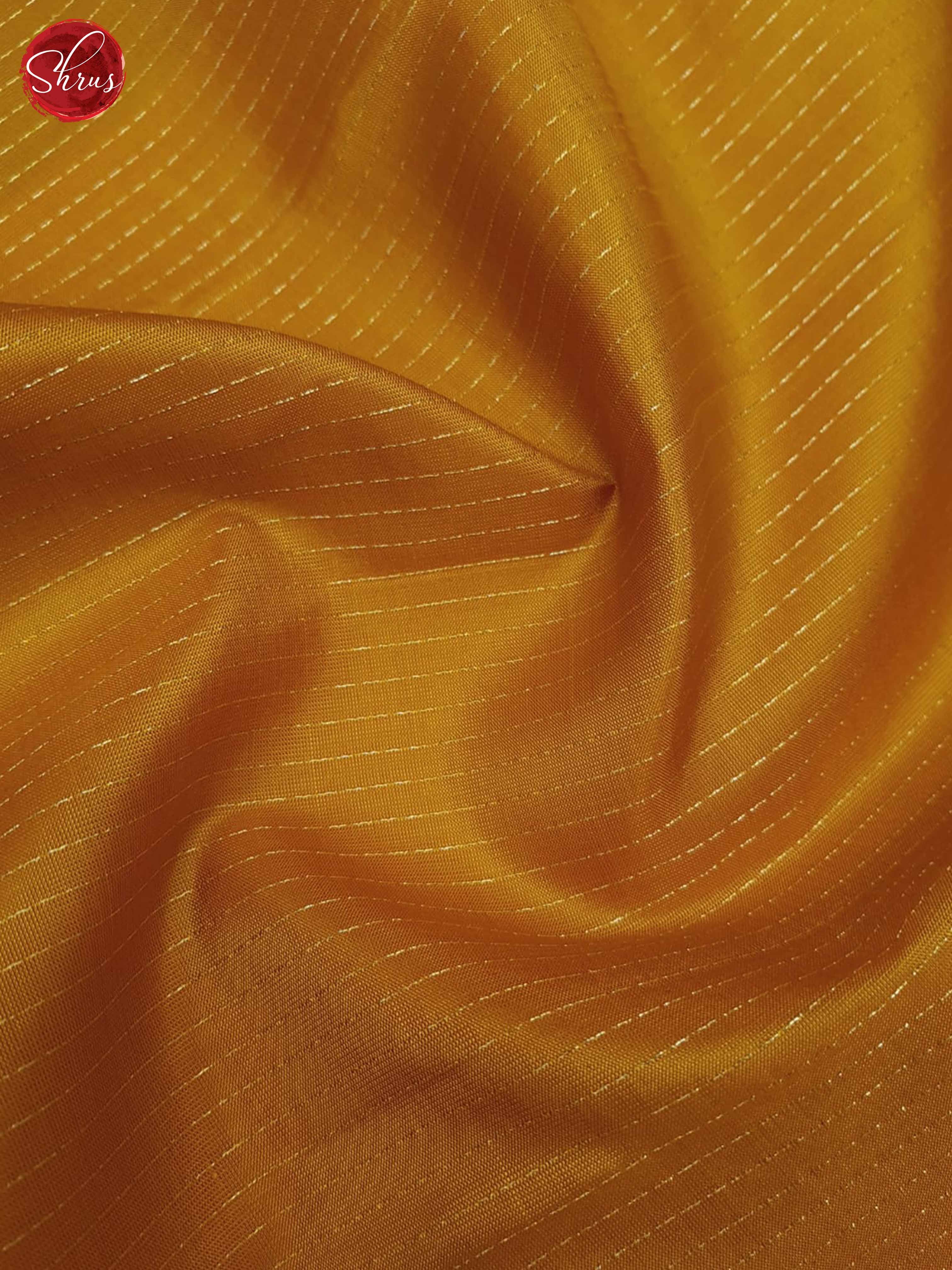 Mambala Yellow & Brown  - Soft Silk Saree - Shop on ShrusEternity.com