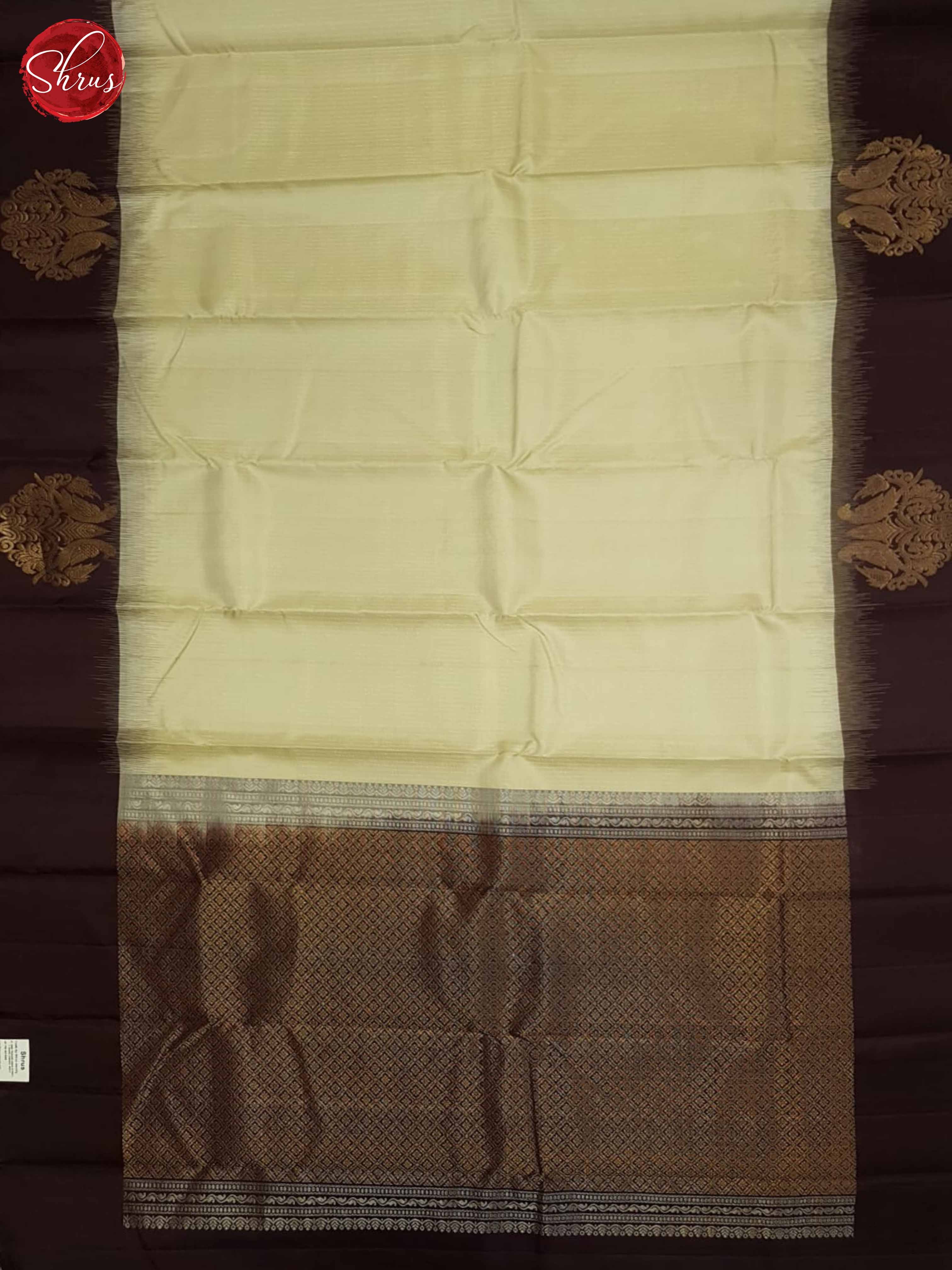 Beige & Brown - Soft Silk Saree - Shop on ShrusEternity.com