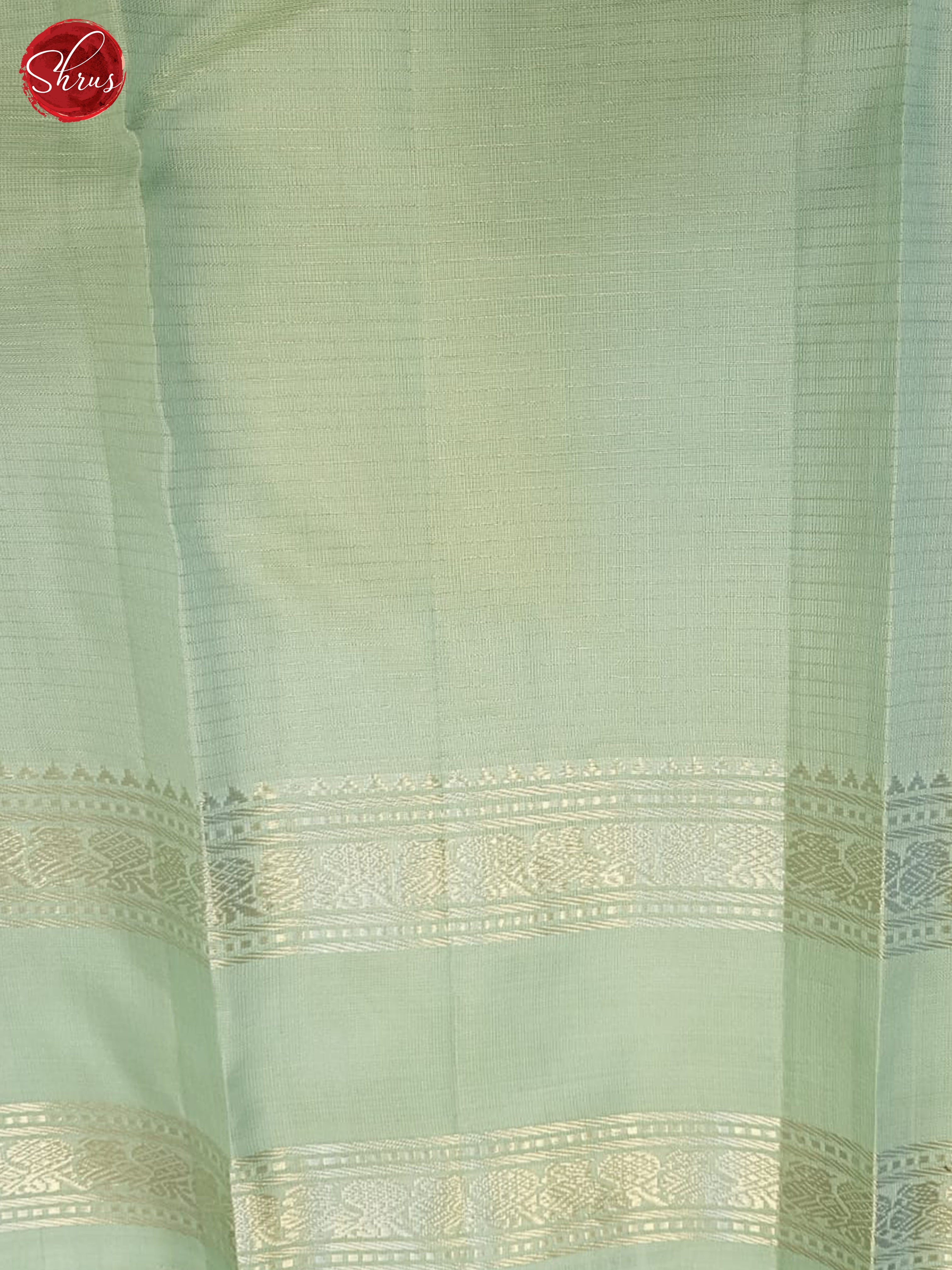 Green & Ice Blue - Kanchipuram silk - Shop on ShrusEternity.com