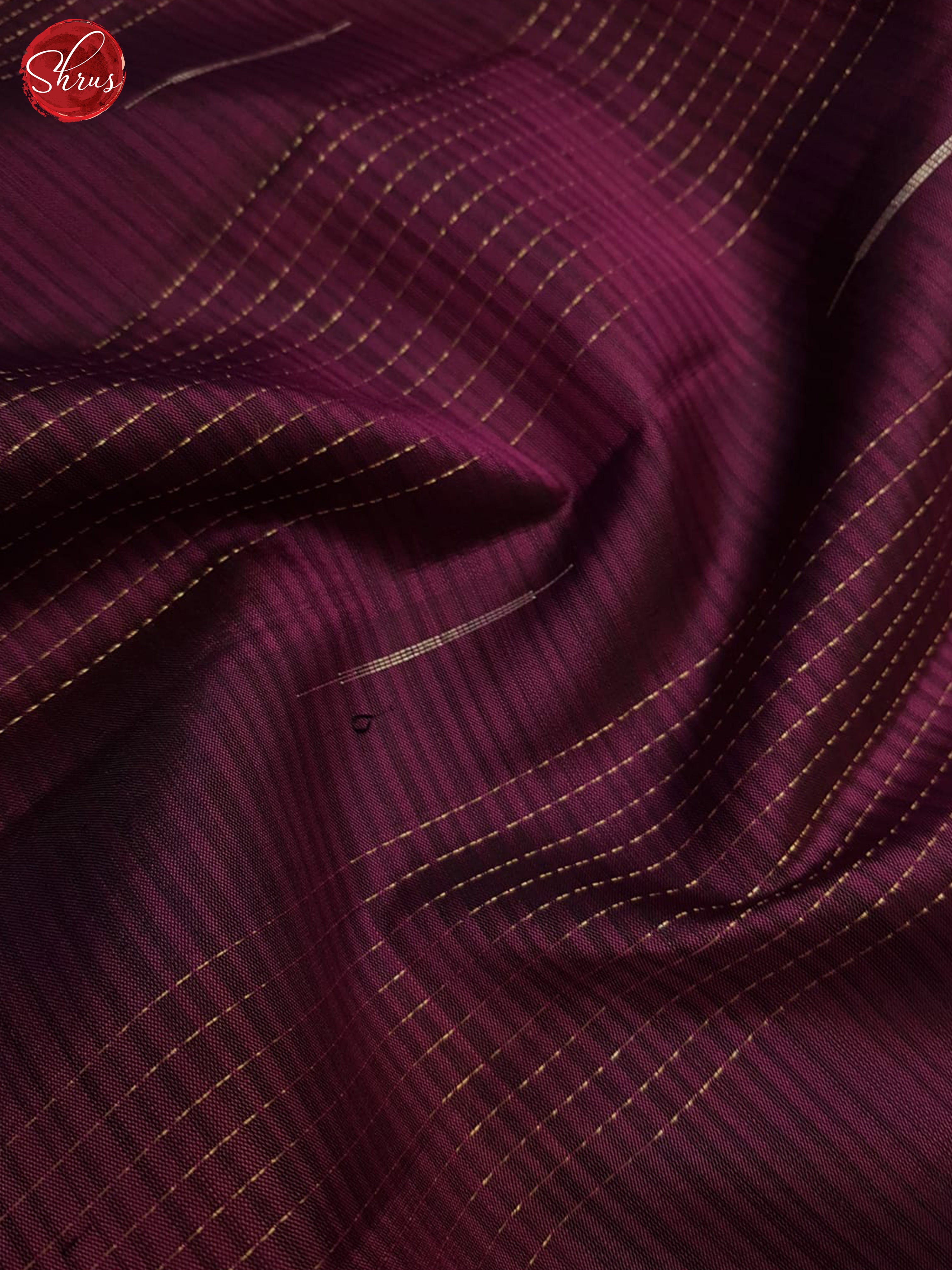 Wine & Green - Soft Silk Saree - Shop on ShrusEternity.com