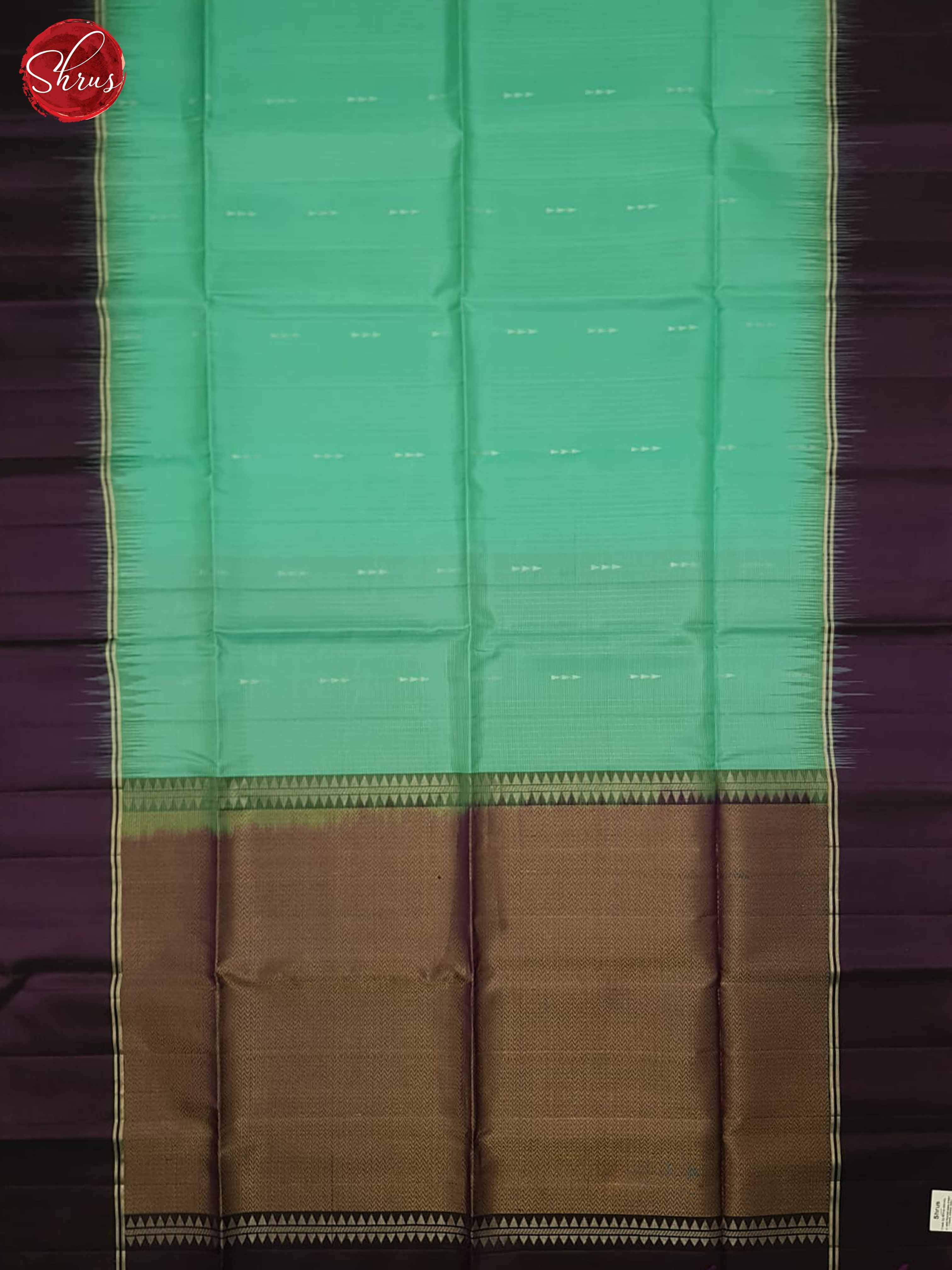 Green And Purple- Soft Silk Saree - Shop on ShrusEternity.com