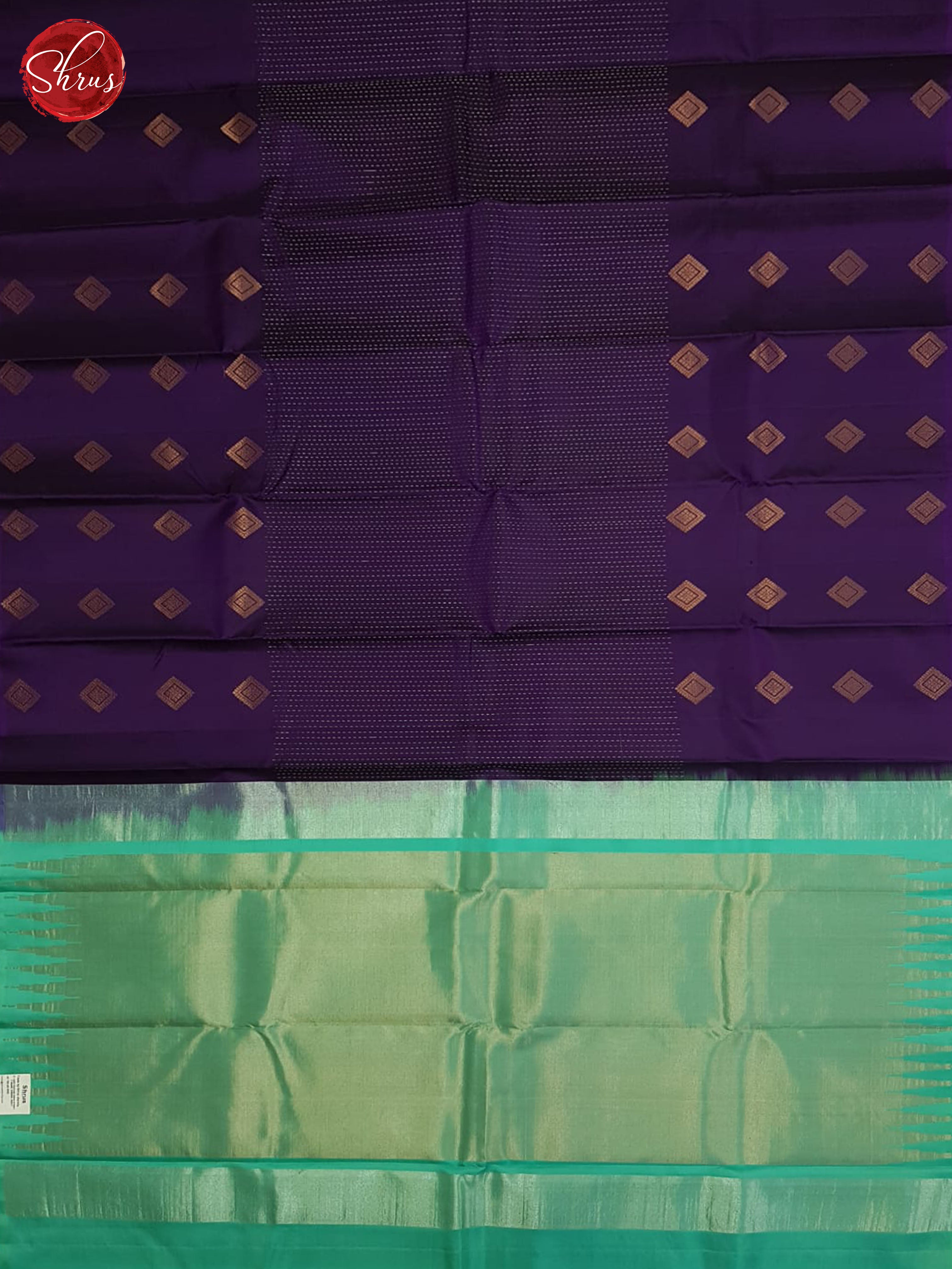 Jamun Fruit And Green - Soft Silk Saree - Shop on ShrusEternity.com