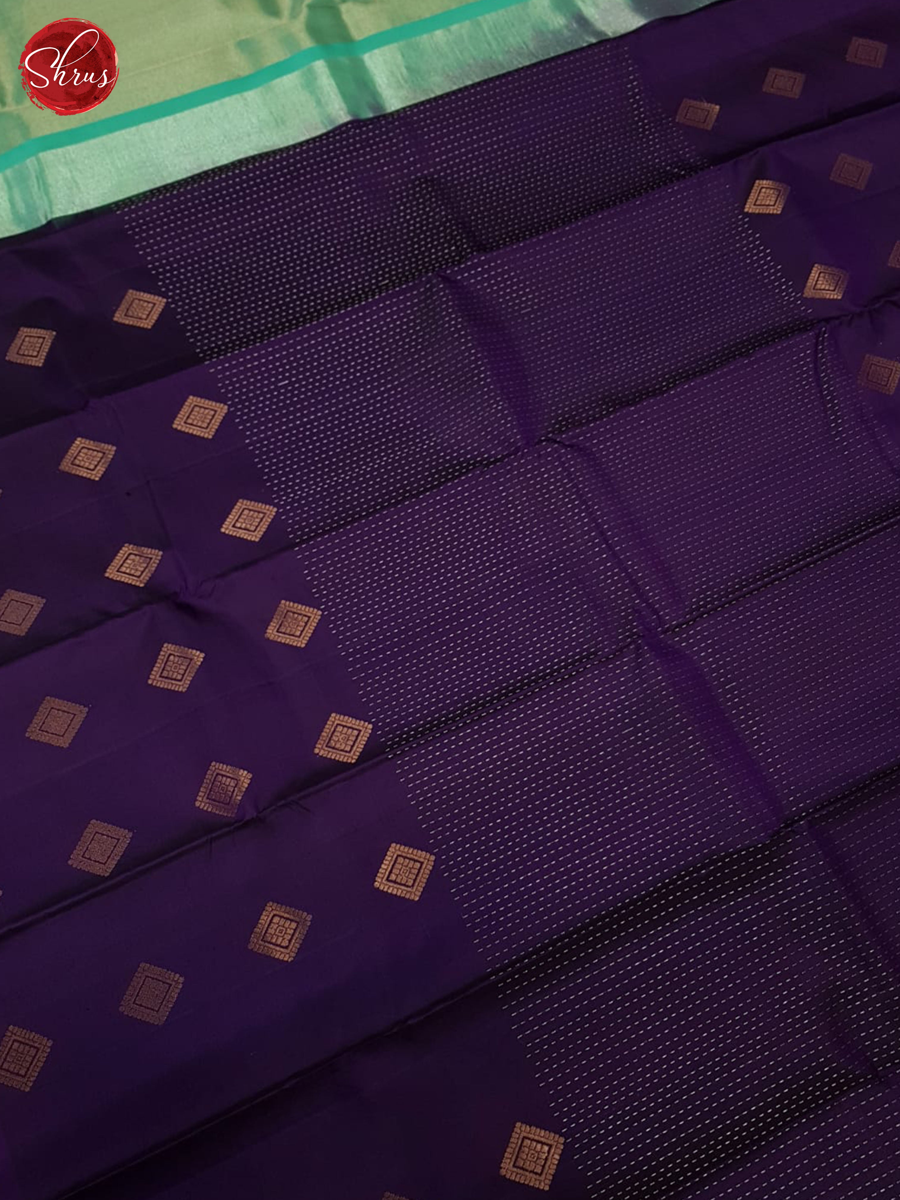 Jamun Fruit And Green - Soft Silk Saree - Shop on ShrusEternity.com