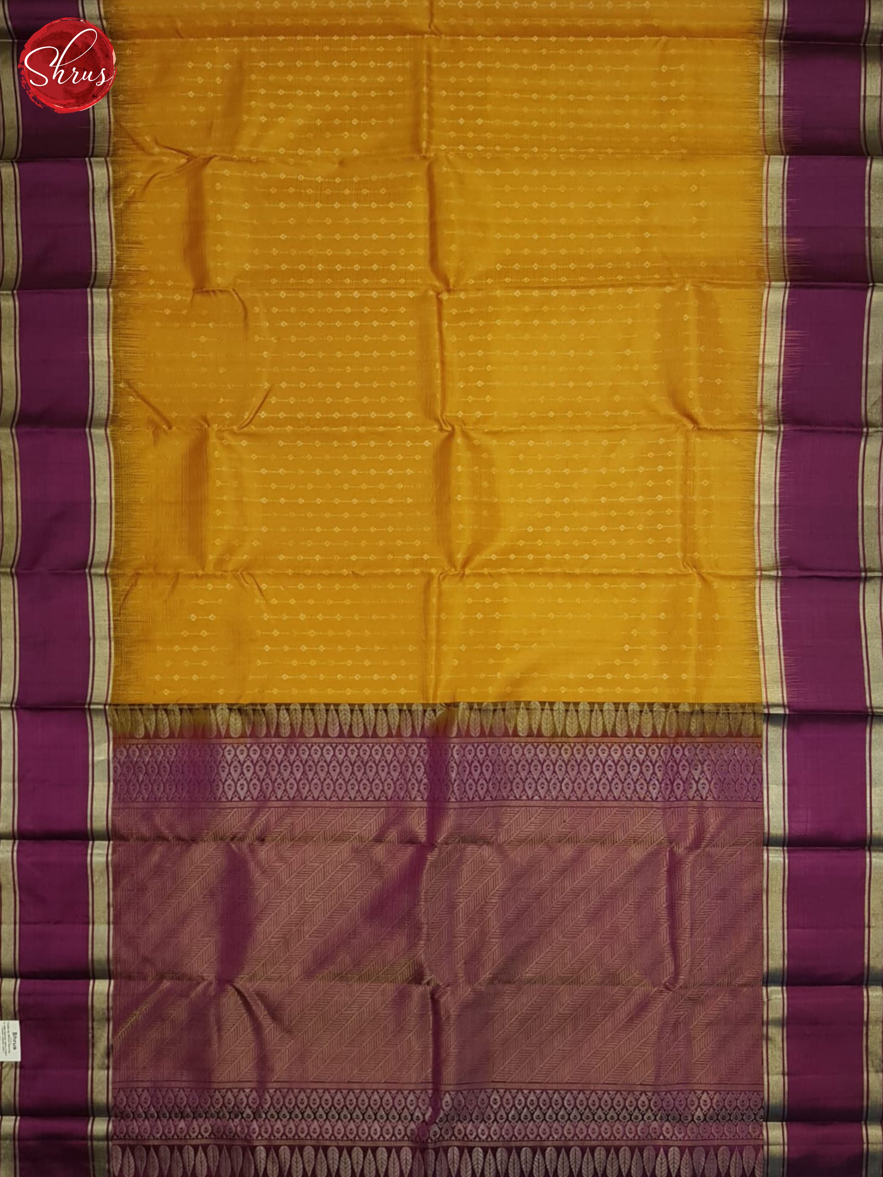 Mustard And Purple - Soft Silk Saree - Shop on ShrusEternity.com