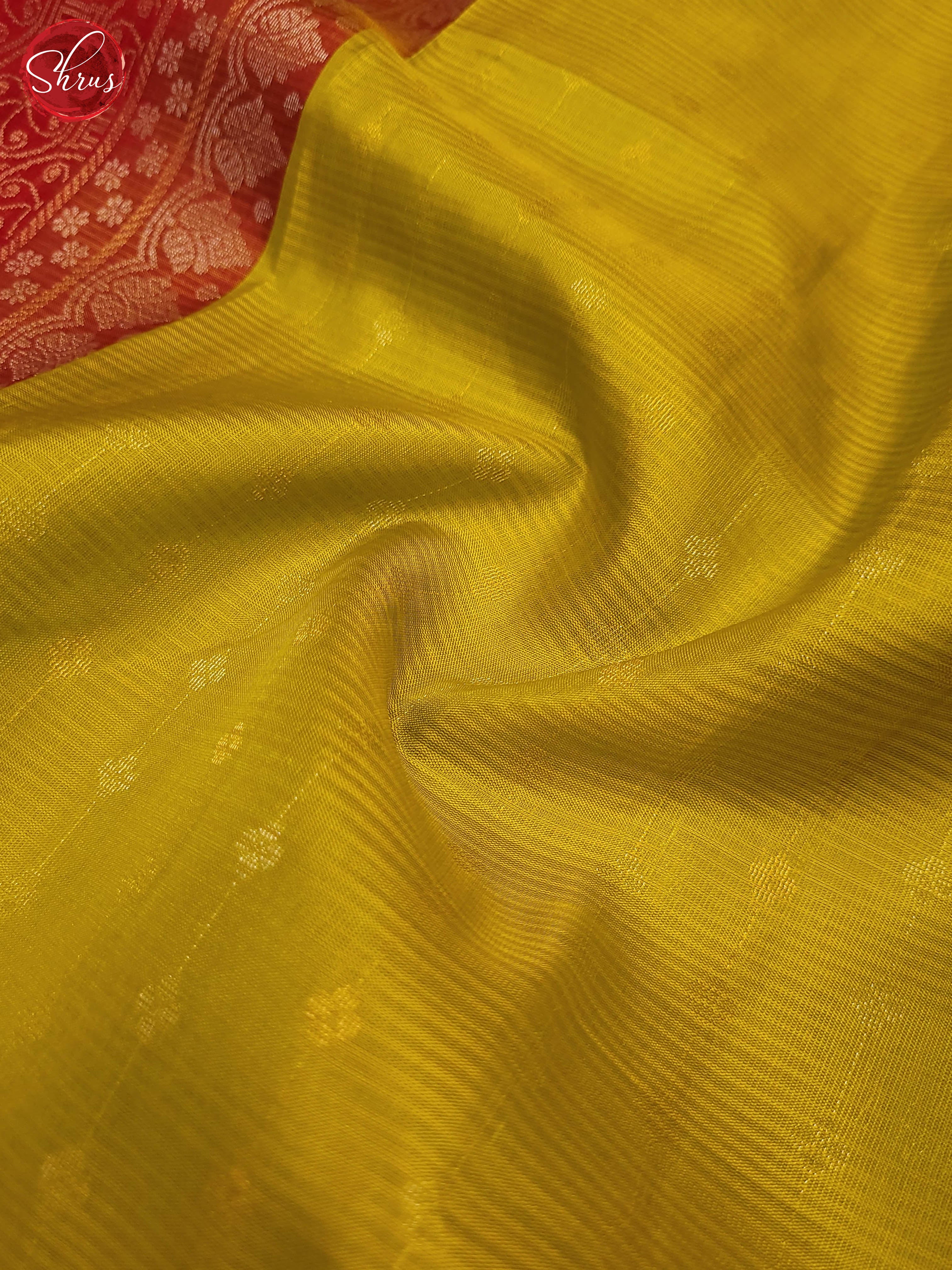 Green and Red-Soft silk saree - Shop on ShrusEternity.com