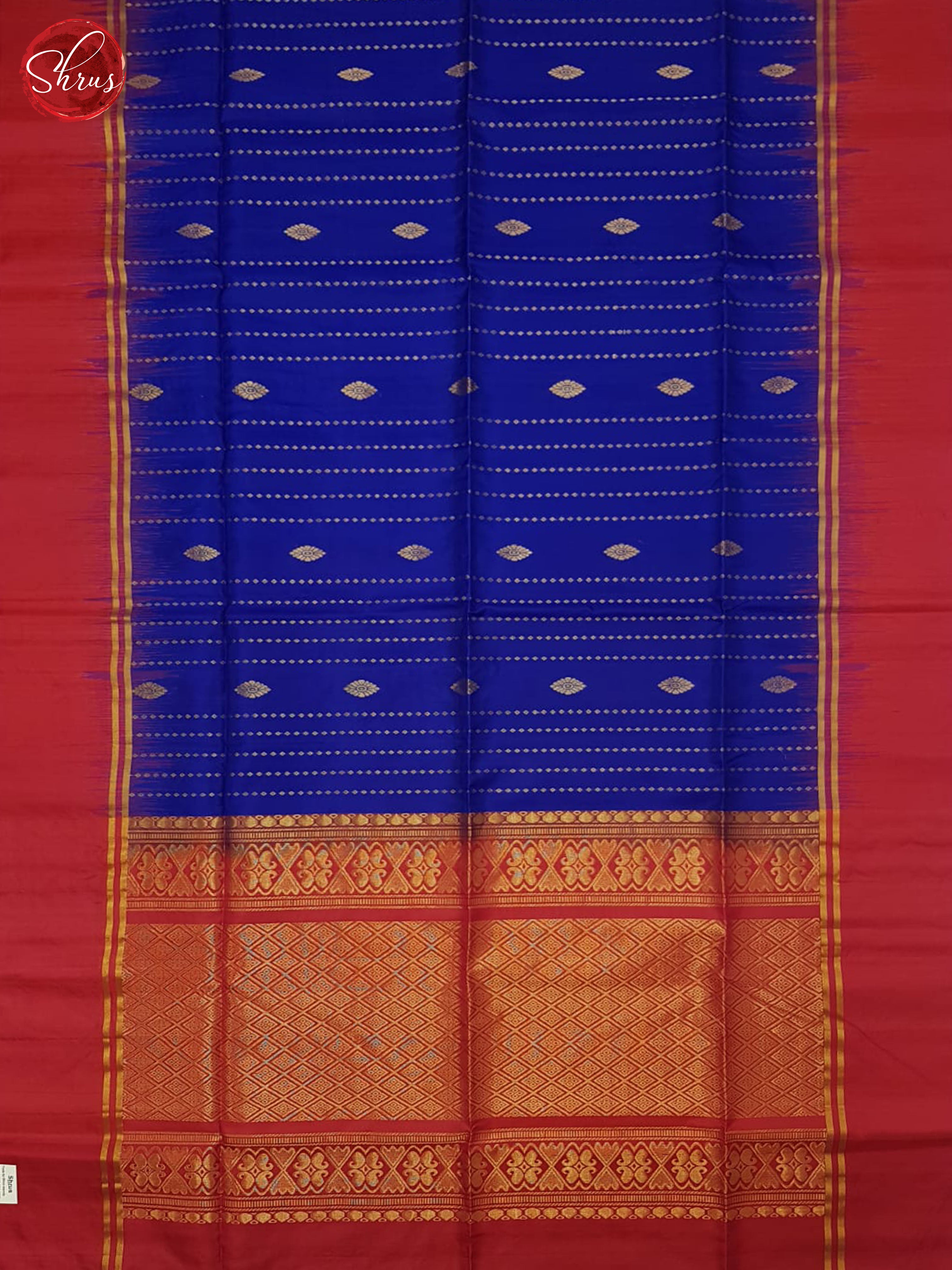 Blue And Red - Soft Silk Saree - Shop on ShrusEternity.com