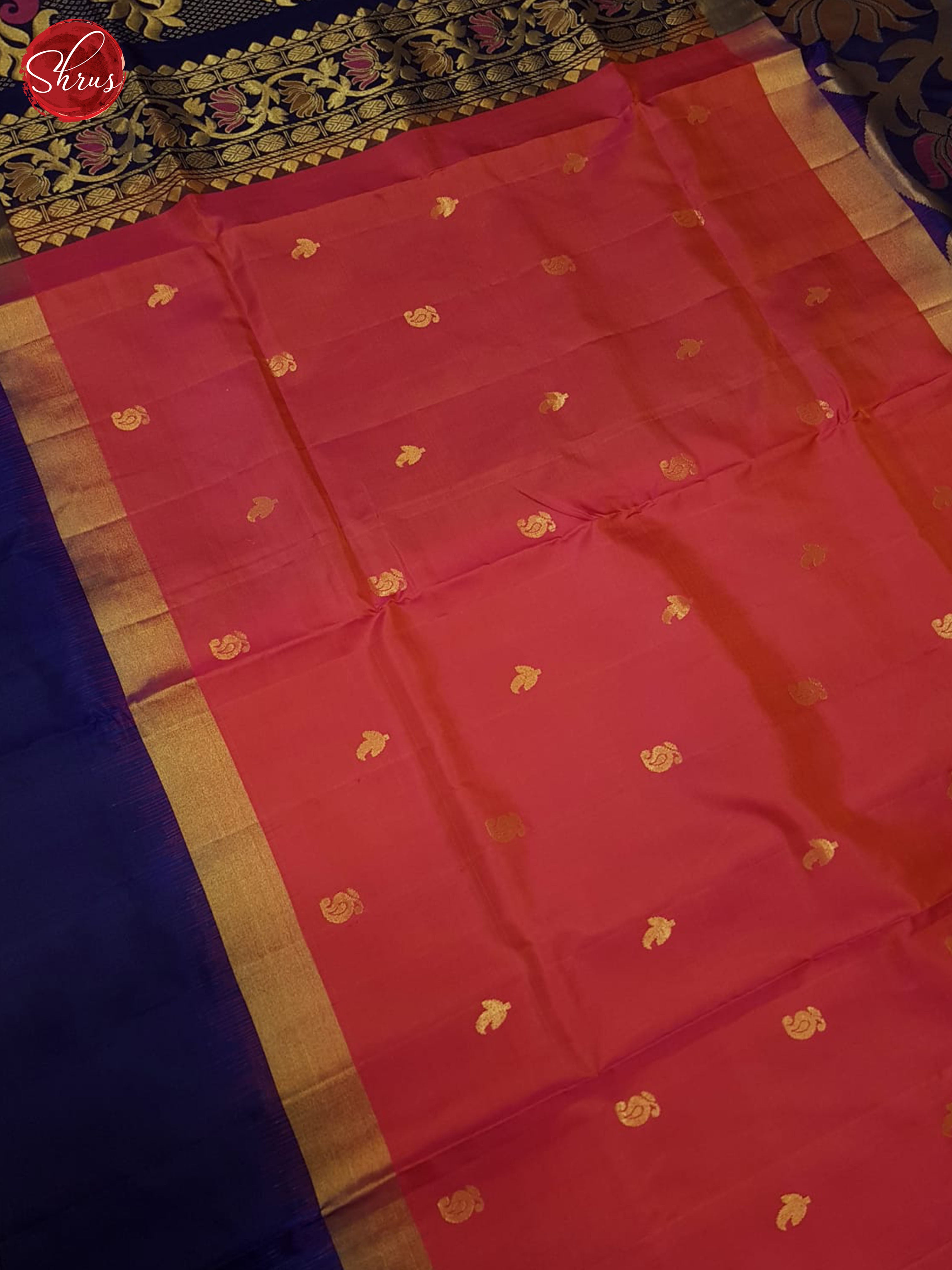 Pink And Blue- Soft SIlk Saree - Shop on ShrusEternity.com