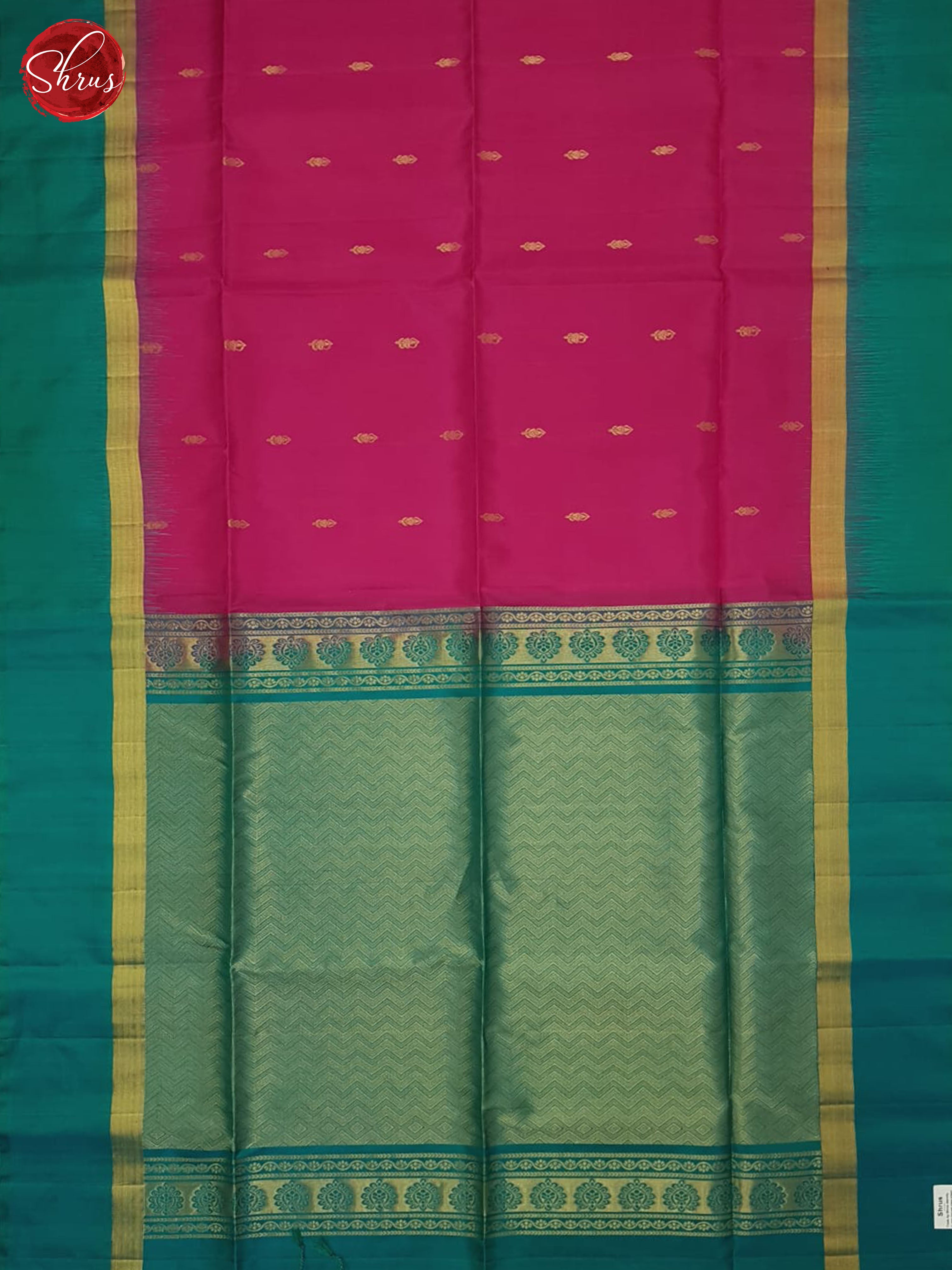 Pink And Green Soft Silk Saree - Shop on ShrusEternity.com