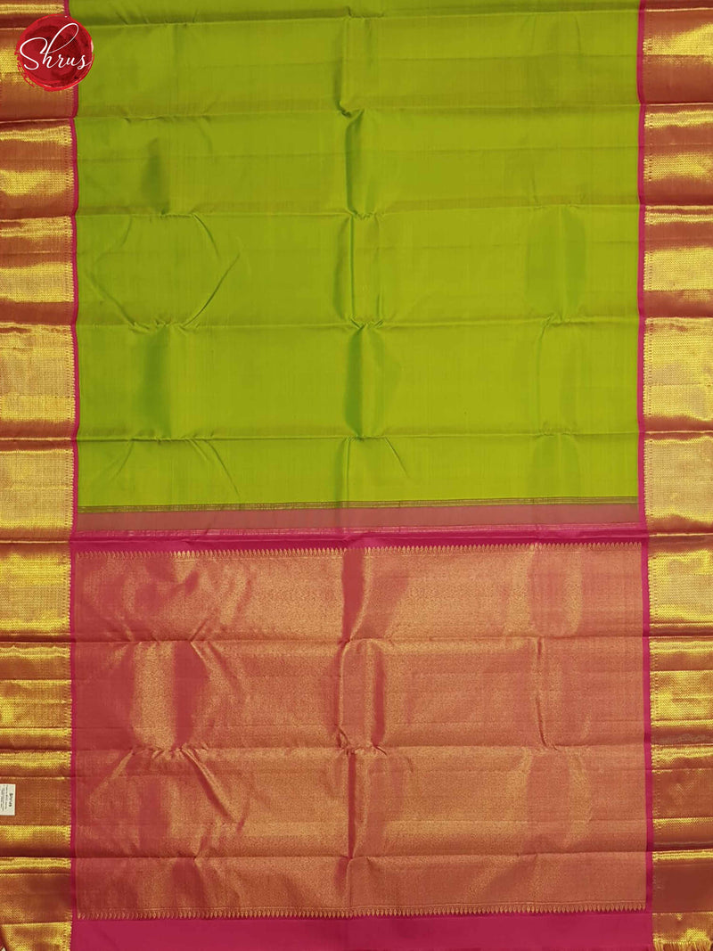 Green And Pink- Kanchipuram Silk Saree - Shop on ShrusEternity.com