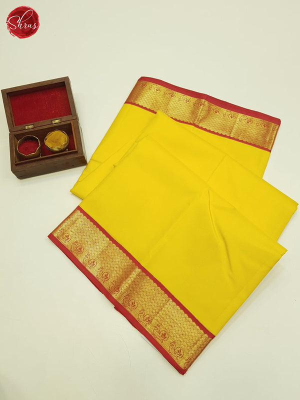 Yellow And Red - Kanchipuram Silk Saree - Shop on ShrusEternity.com