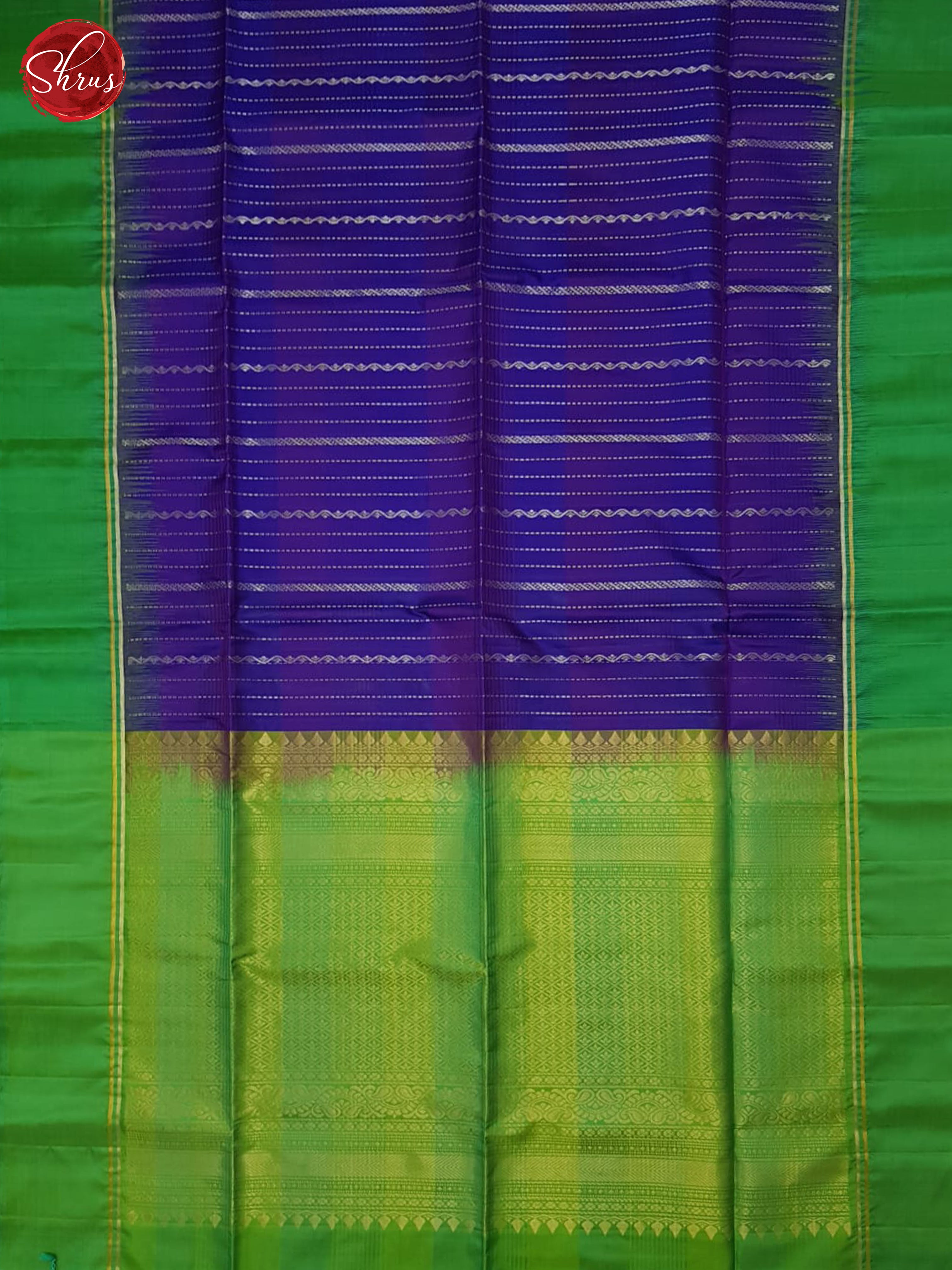 Blue & green - Soft Silk Saree - Shop on ShrusEternity.com