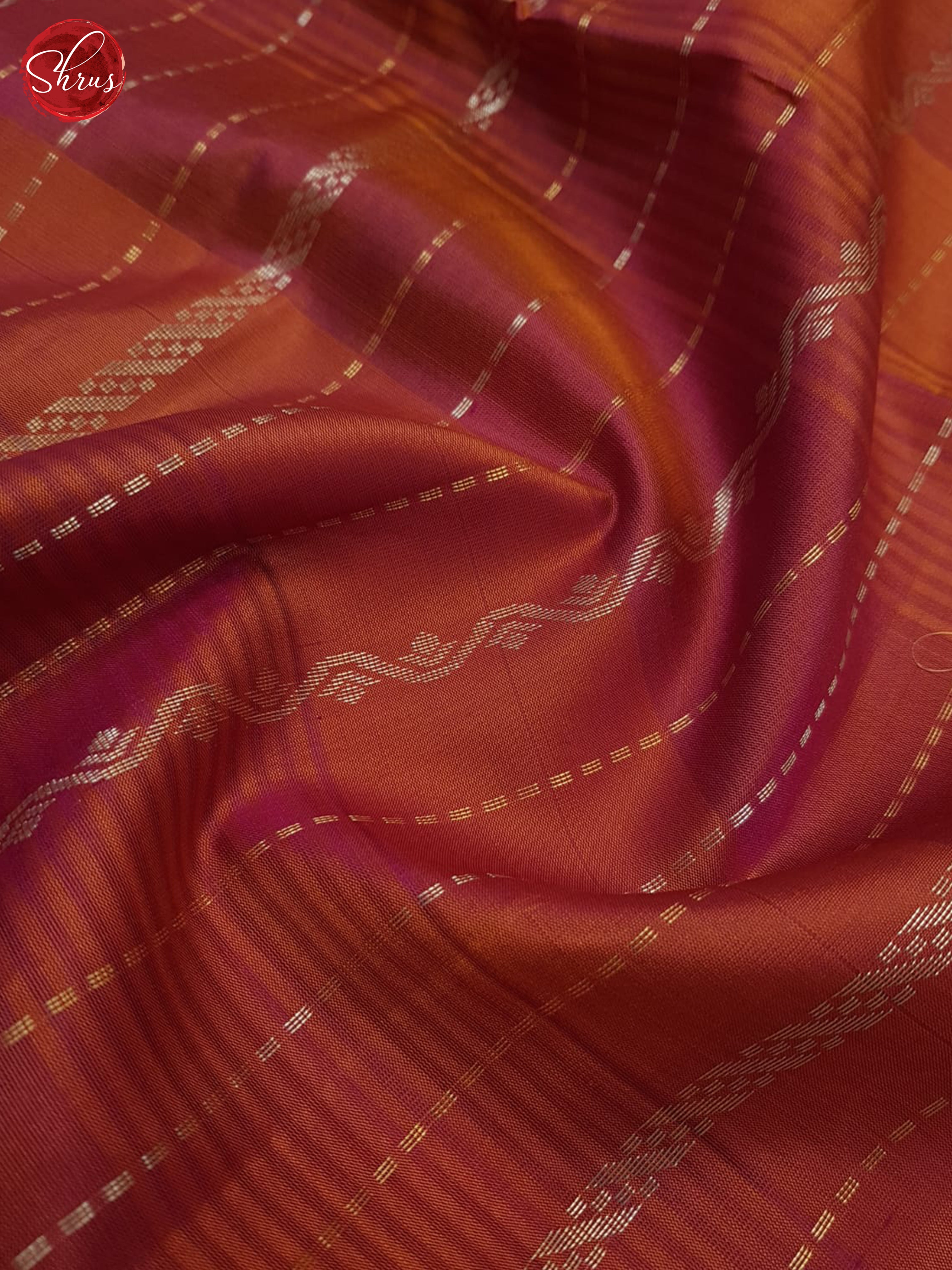 Orangish Pink & Green - Soft Silk Saree - Shop on ShrusEternity.com