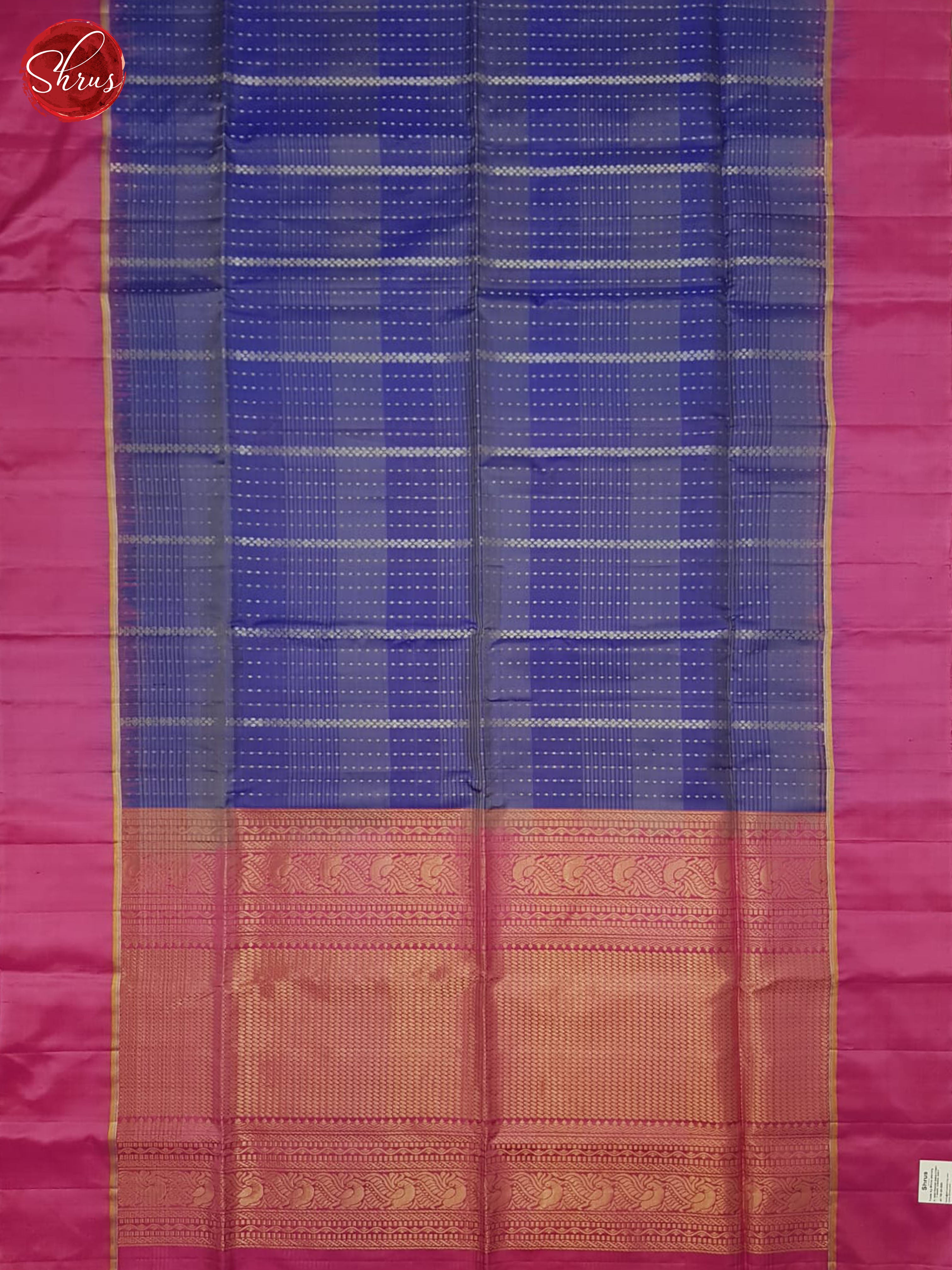 Blue And Pink- Soft Silk Saree - Shop on ShrusEternity.com