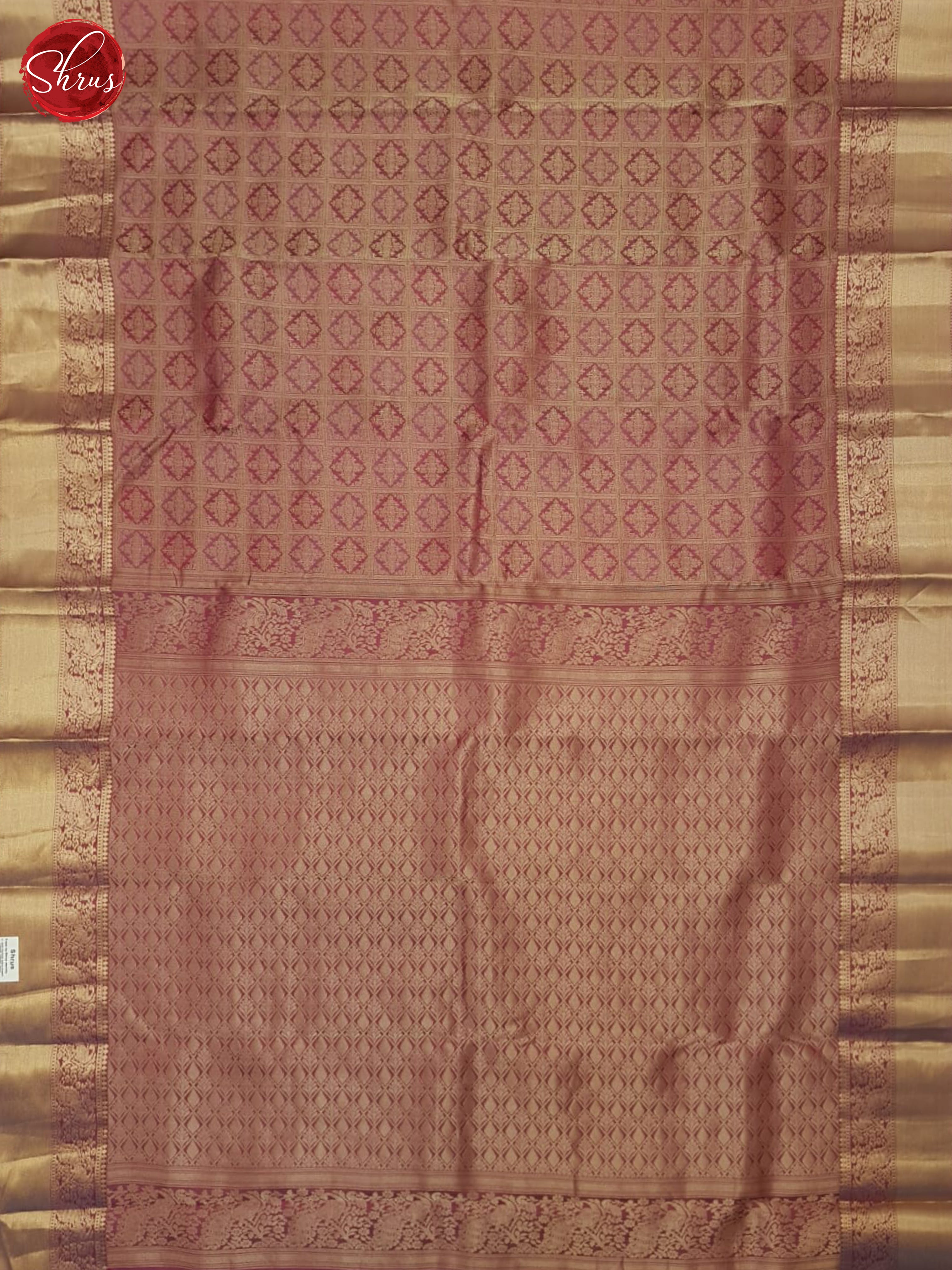 Dusty Pink(Single tone) - Kanchipuram silk - Shop on ShrusEternity.com