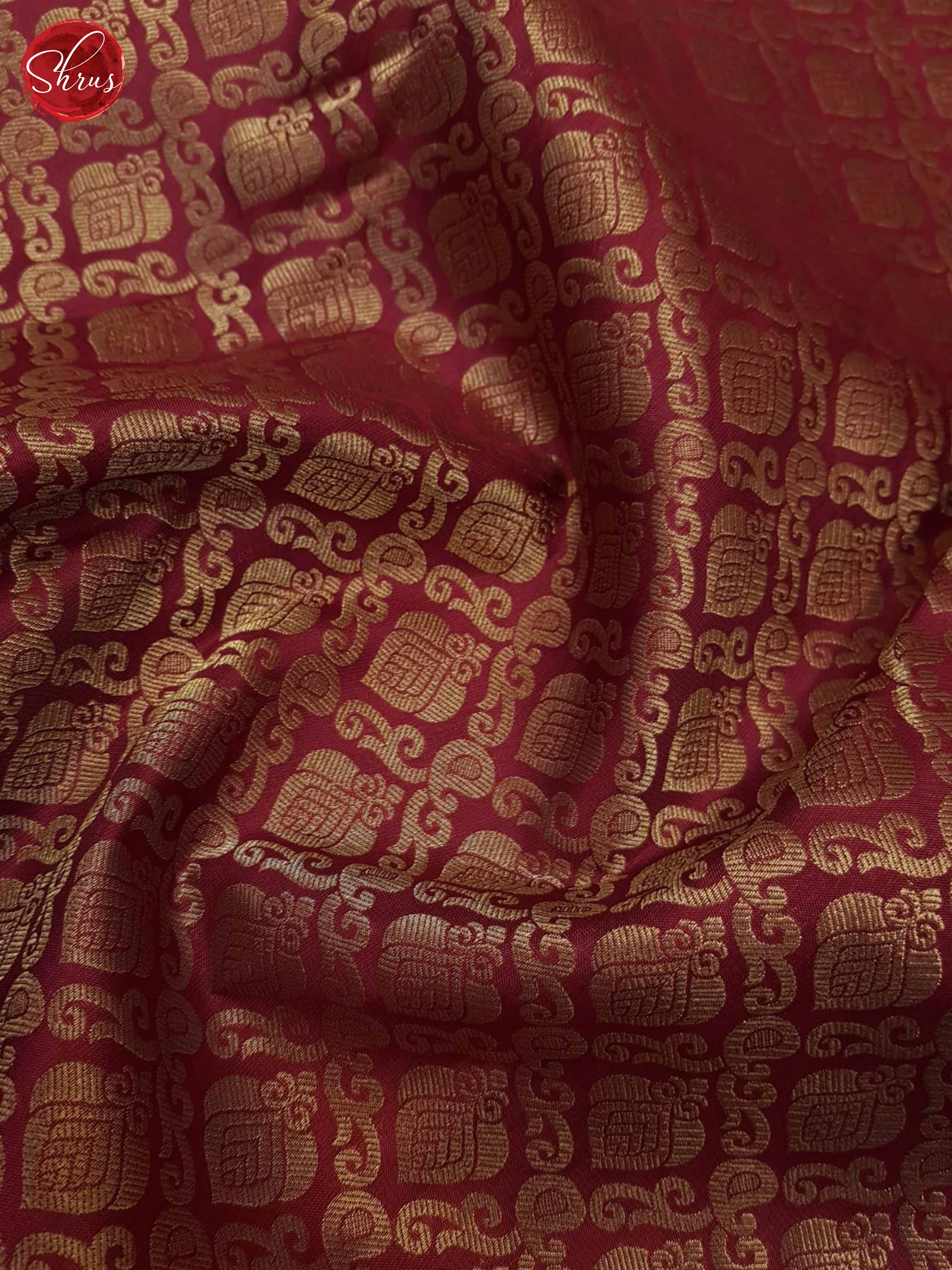 Maroon (Single Tone)- Kanchipuram Silk Saree - Shop on ShrusEternity.com