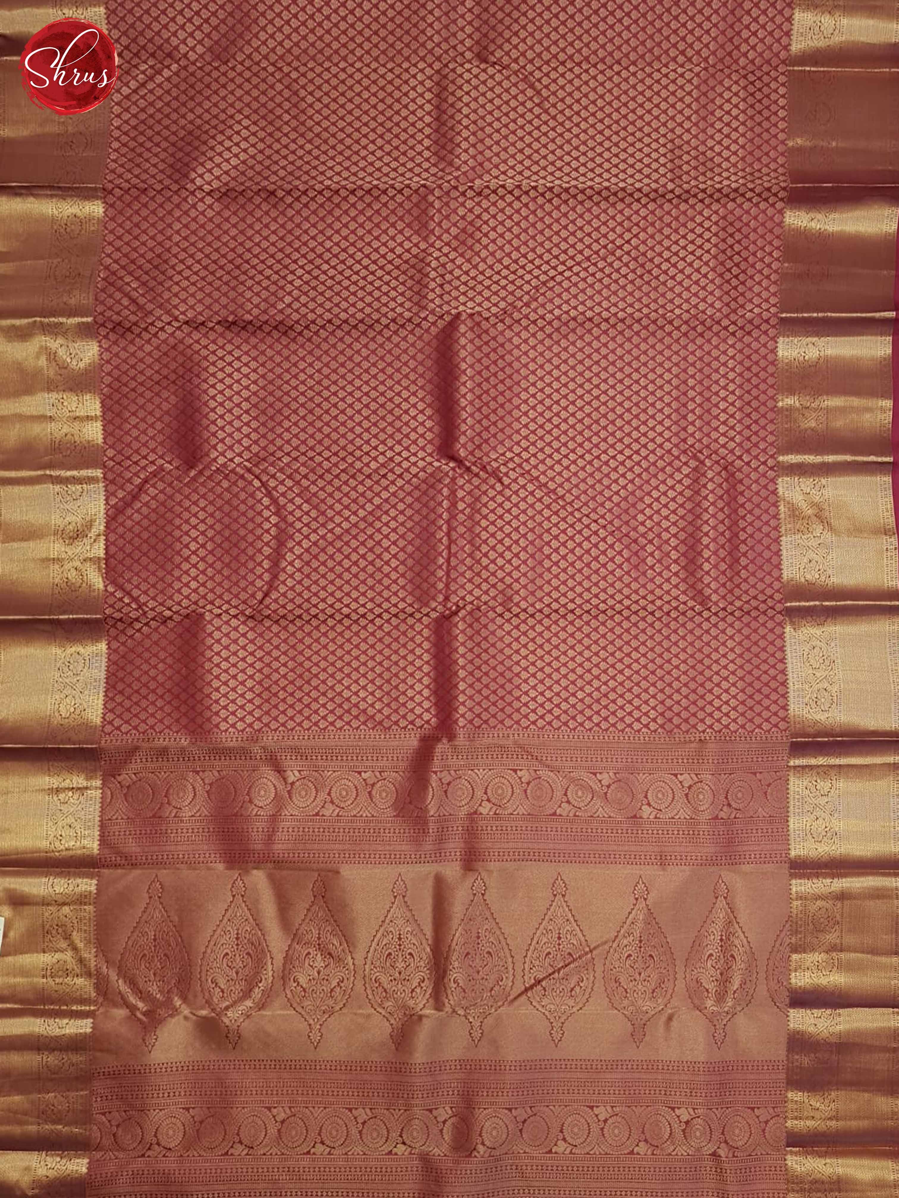 Majenta Pink(Single Tone)- Kanchipuram Silk Saree - Shop on ShrusEternity.com