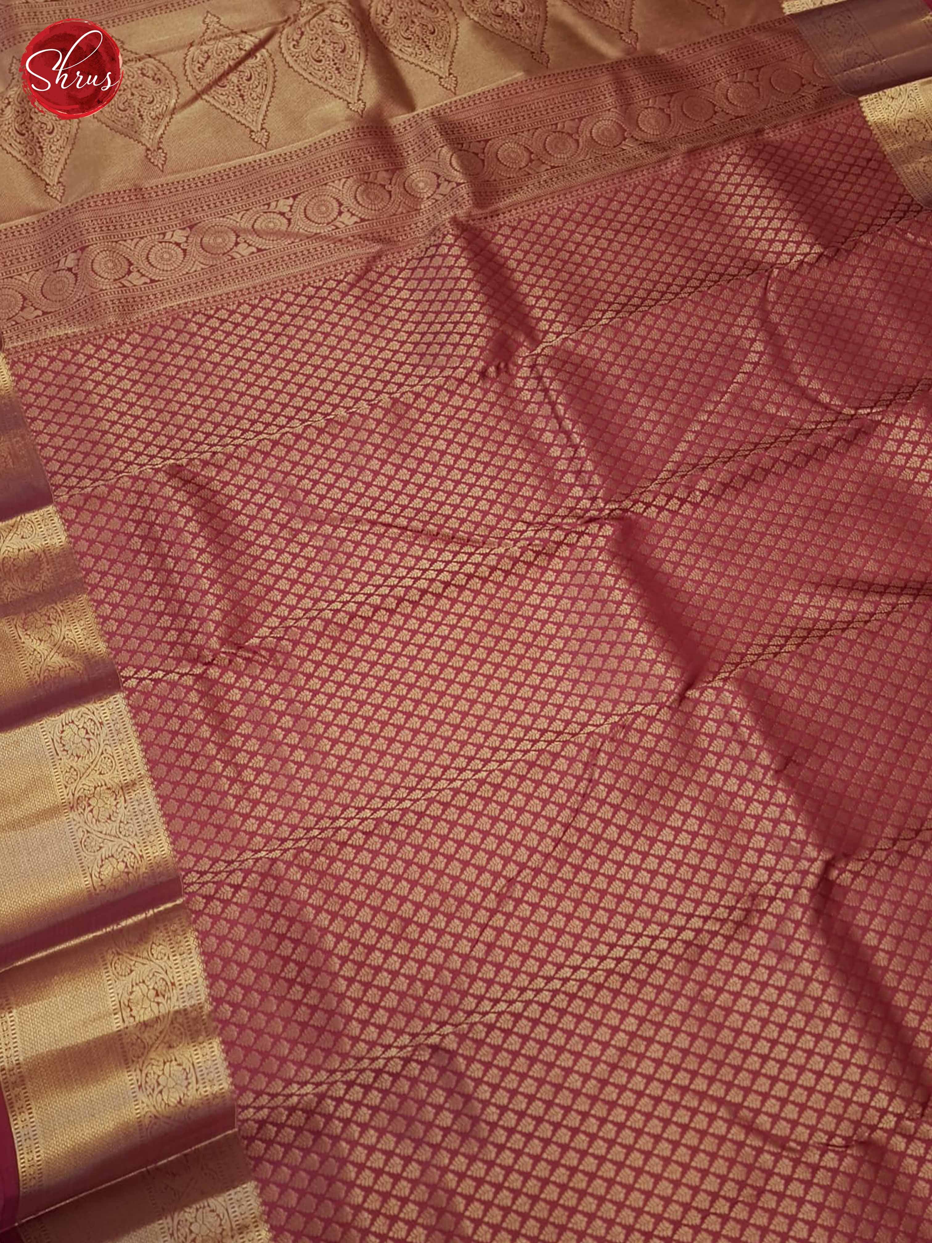 Majenta Pink(Single Tone)- Kanchipuram Silk Saree - Shop on ShrusEternity.com