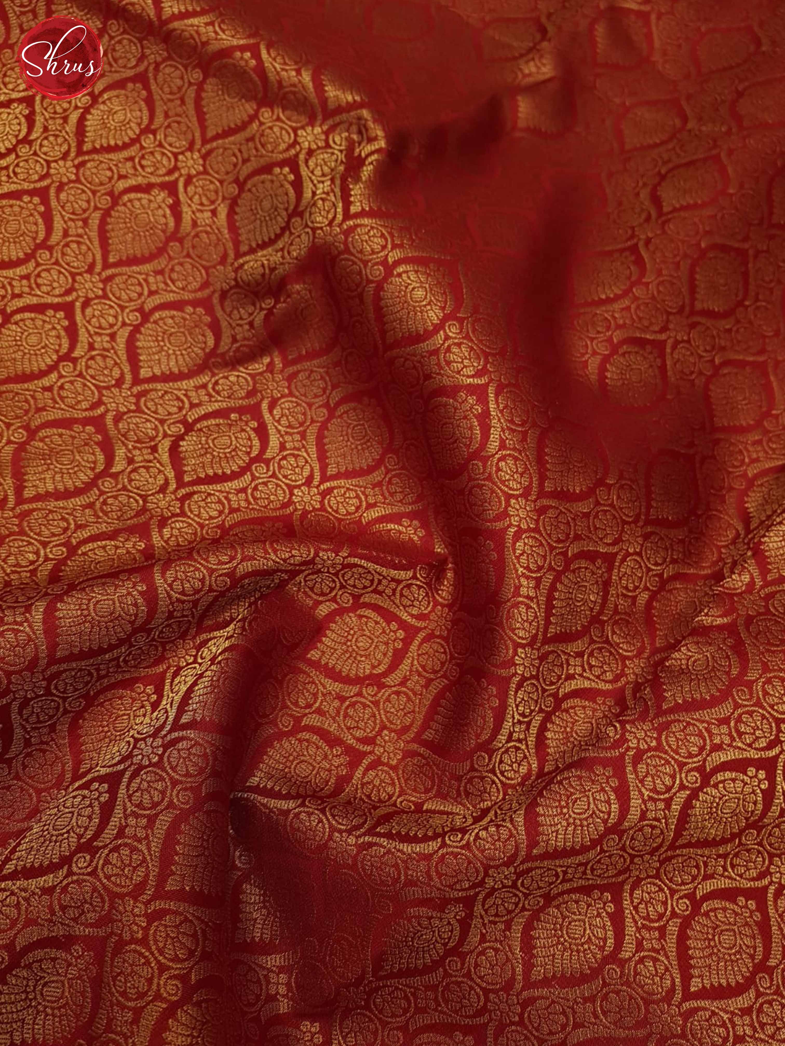 Red(Single Tone)- Kanchipuram Silk Saree - Shop on ShrusEternity.com