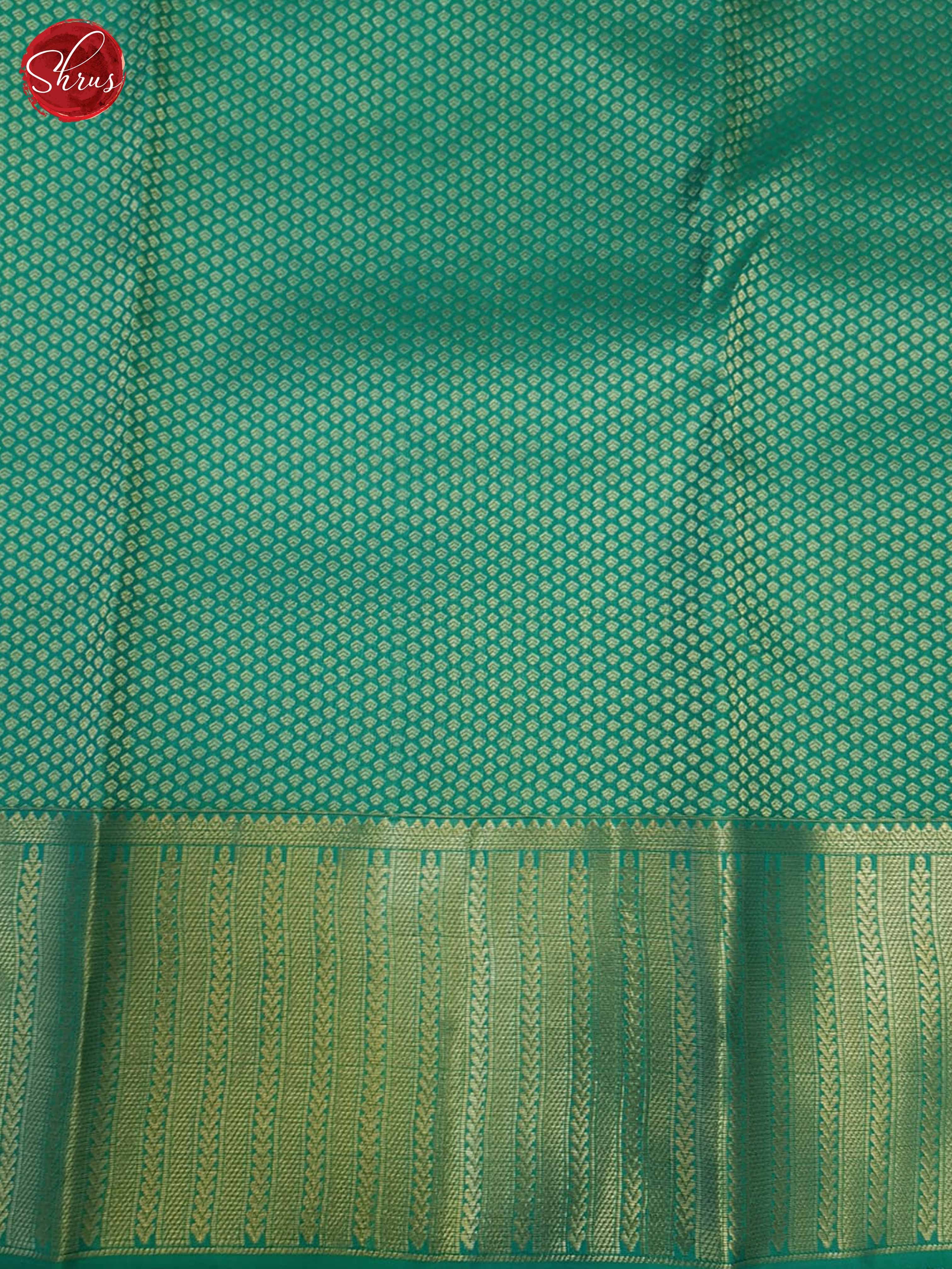 Teal Green(Single Tone)- kanchipuram Silk Saree - Shop on ShrusEternity.com