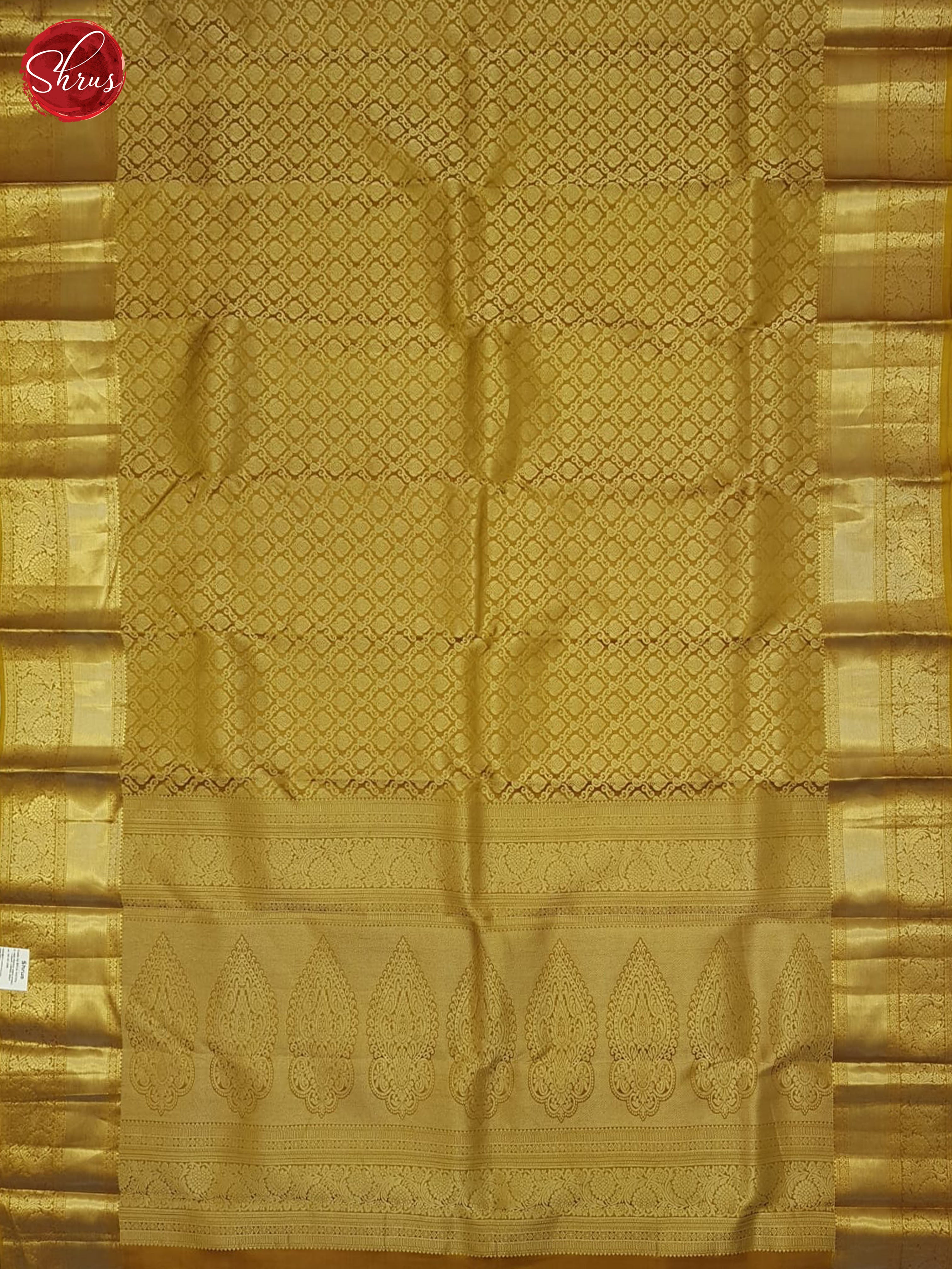 Mehandi green(Single tone)-Kanchipuram Silk Saree - Shop on ShrusEternity.com