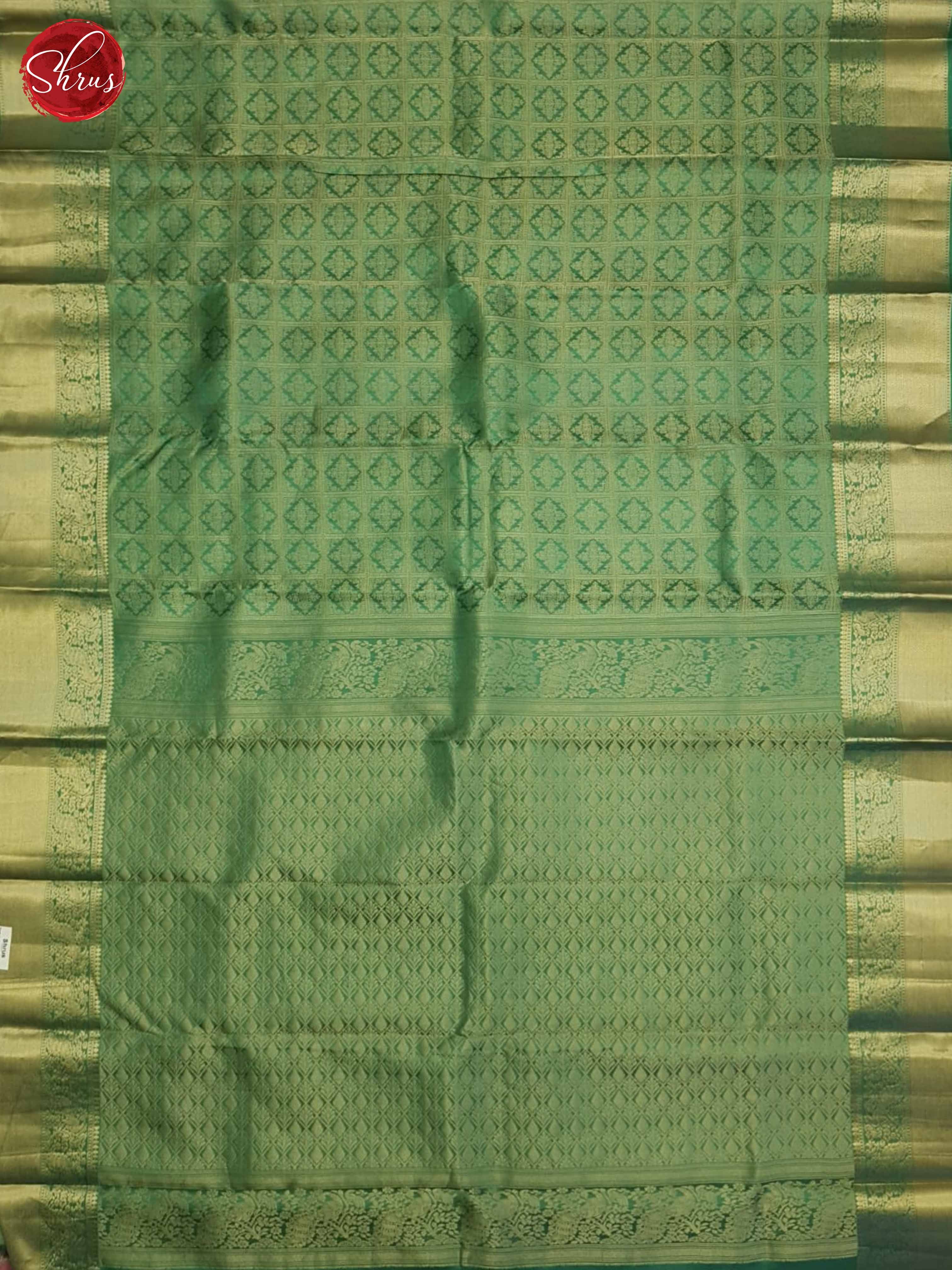 Green(Single tone)- Kanchipuram Silk Saree - Shop on ShrusEternity.com