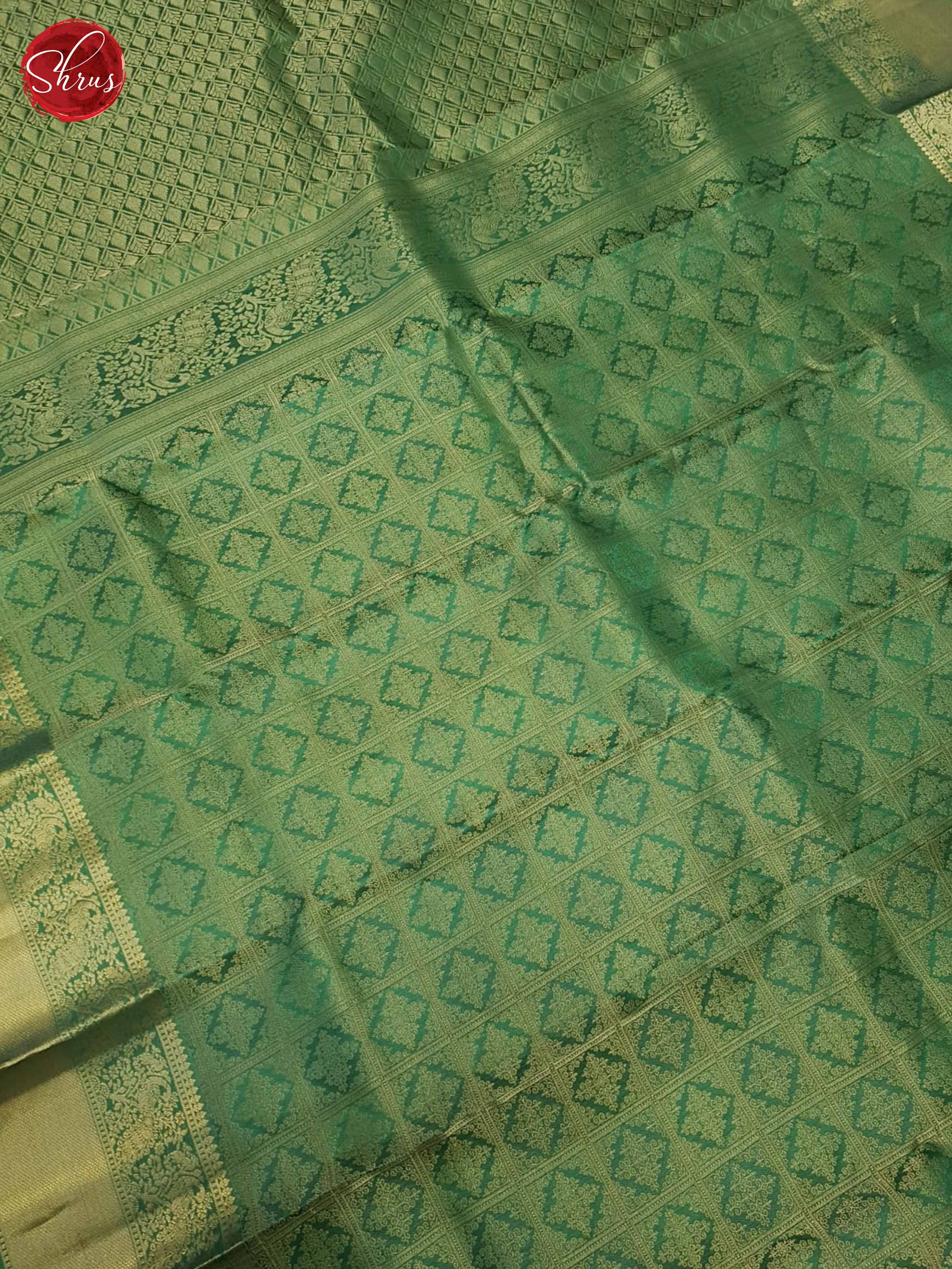 Green(Single tone)- Kanchipuram Silk Saree - Shop on ShrusEternity.com