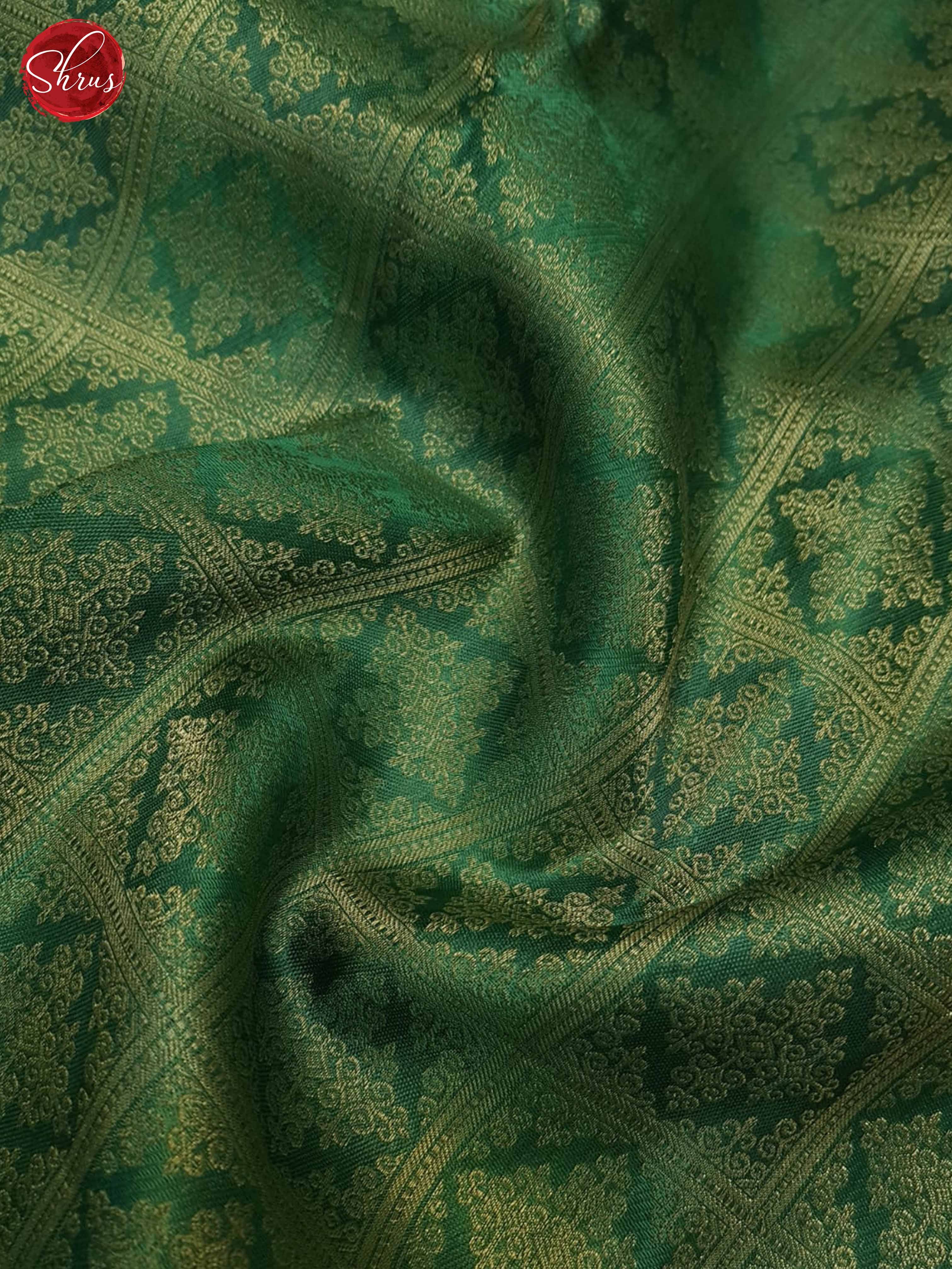 Green(Single tone)- Kanchipuram Silk Saree - Shop on ShrusEternity.com