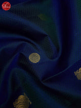 Blue(SIngle Tone)- Kanchipuram Silk Saree - Shop on ShrusEternity.com