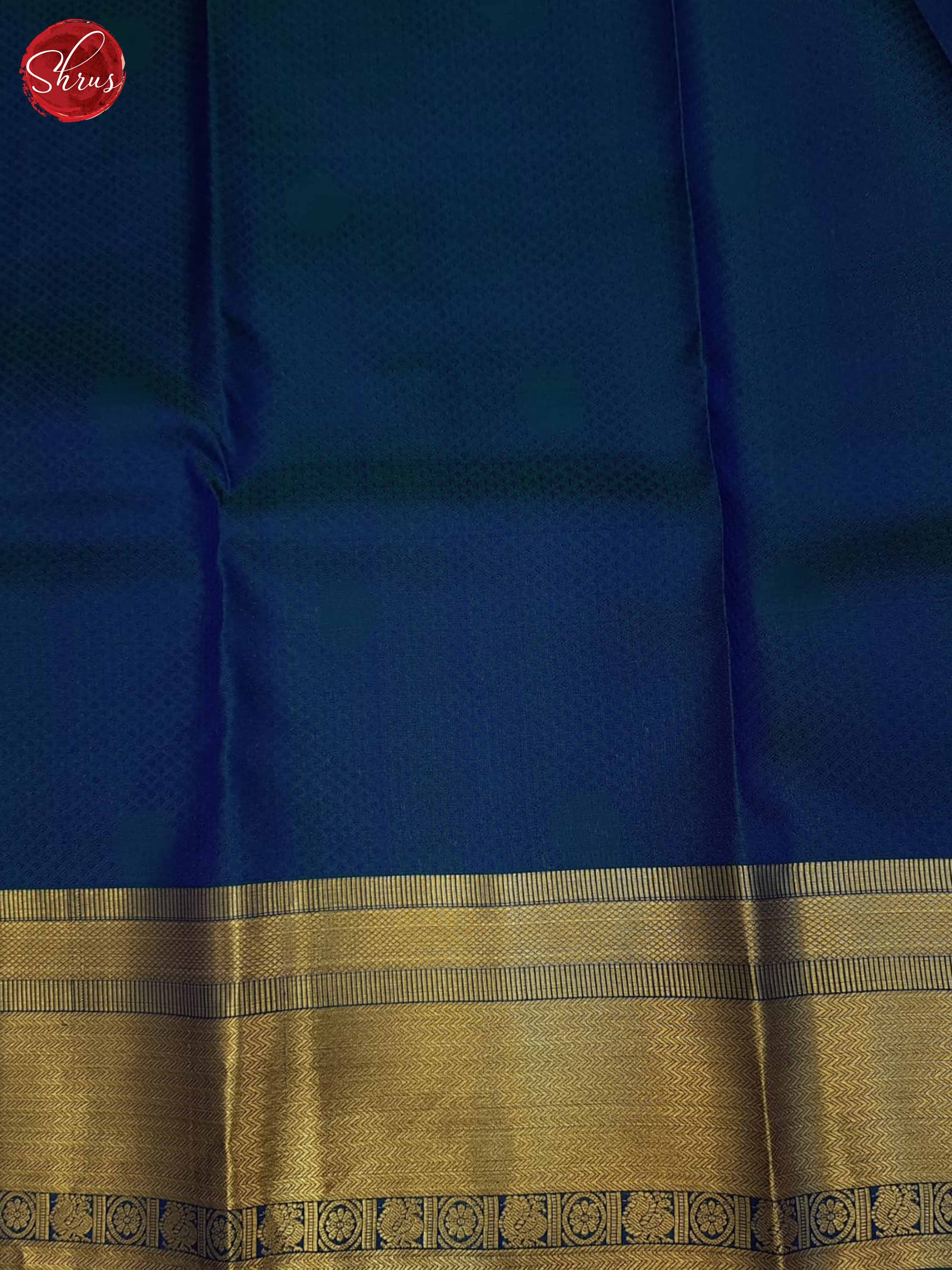 Blue(SIngle Tone)- Kanchipuram Silk Saree - Shop on ShrusEternity.com