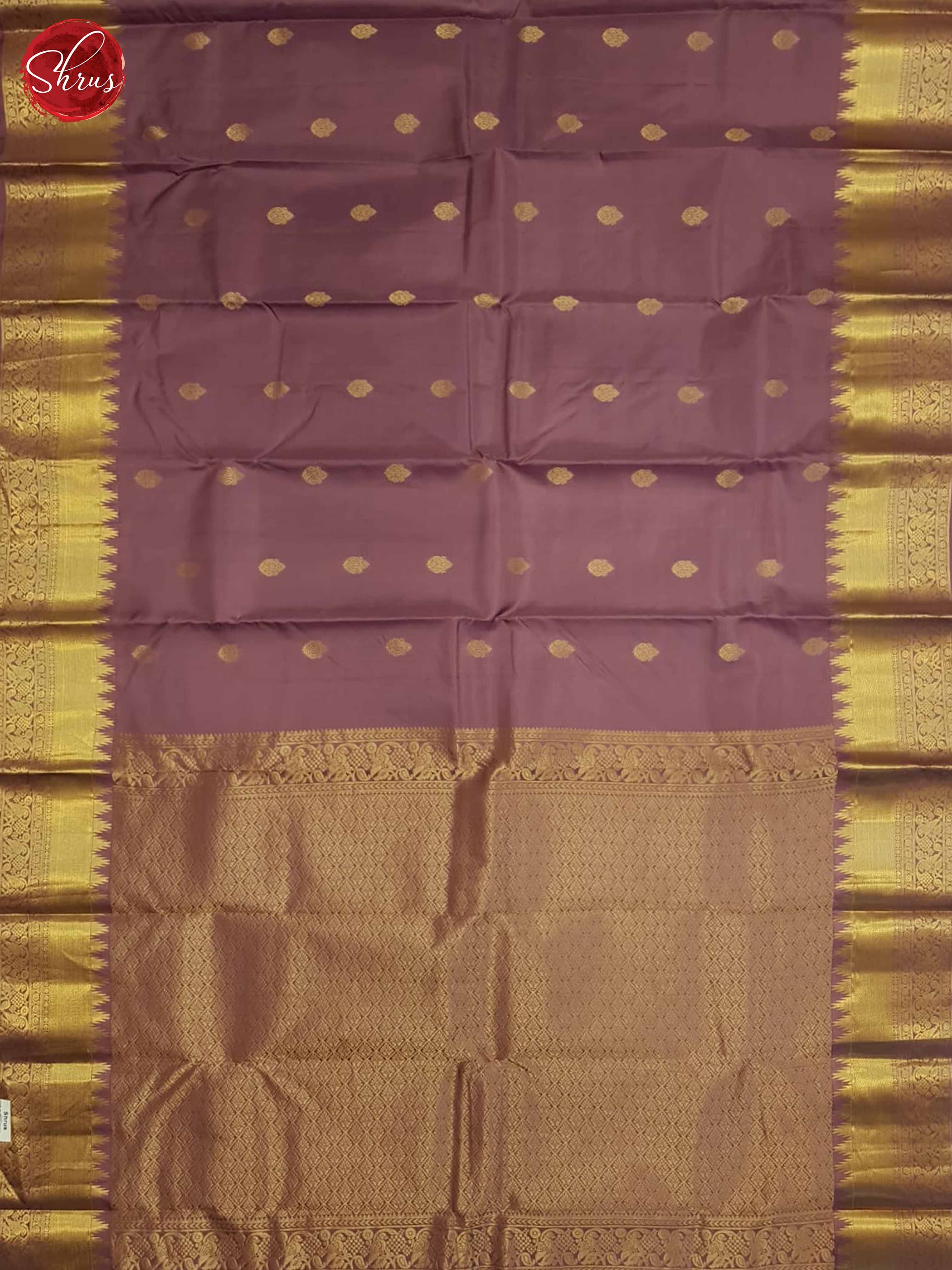 Mauve(Single Tone)- Kanchipuram Silk Saree - Shop on ShrusEternity.com