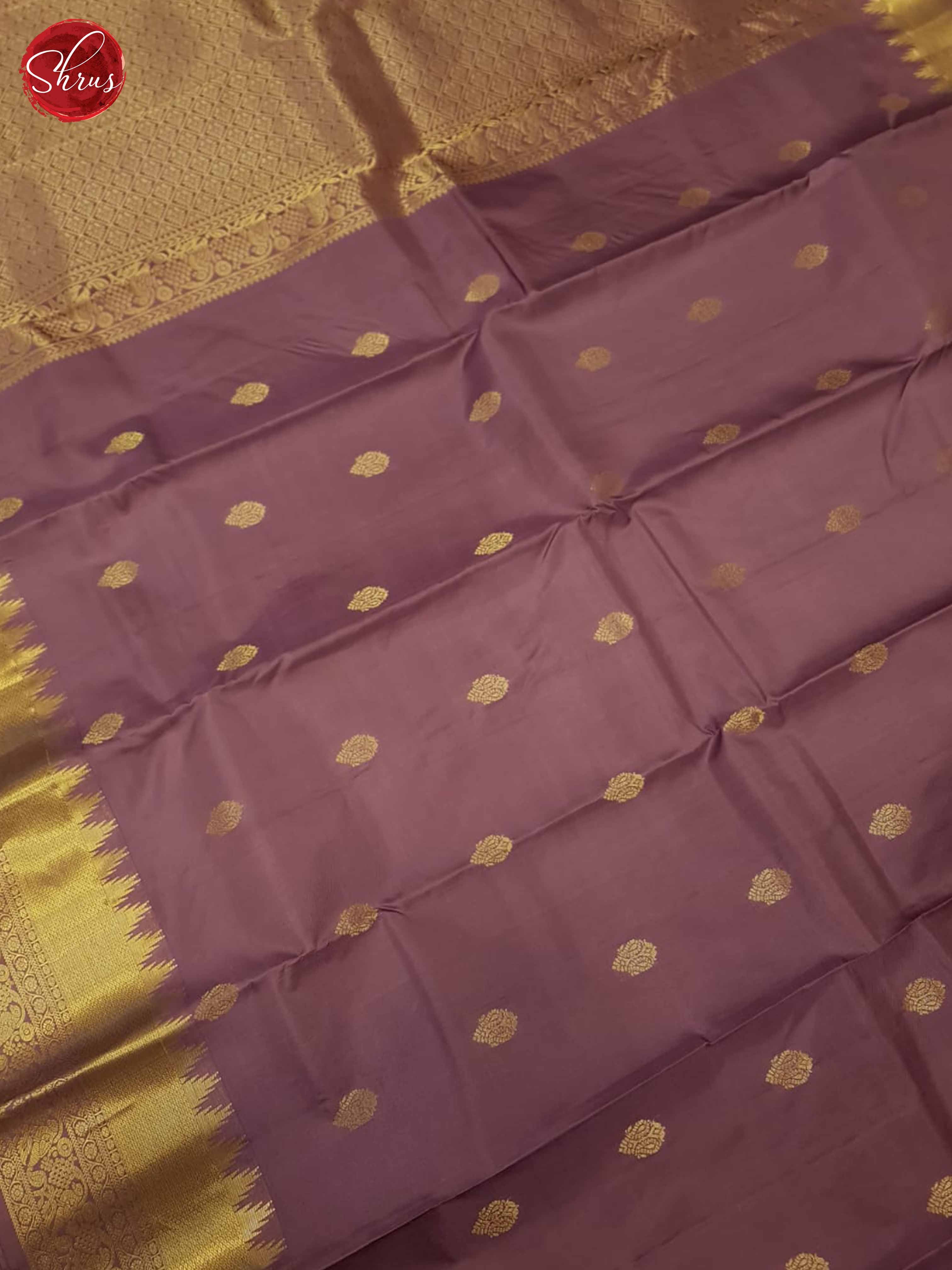 Mauve(Single Tone)- Kanchipuram Silk Saree - Shop on ShrusEternity.com