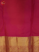 Cream & Pink - Kanchipuram silk - Shop on ShrusEternity.com