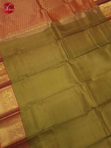 Green And Orange - Kanchipuram Silk Saree - Shop on ShrusEternity.com