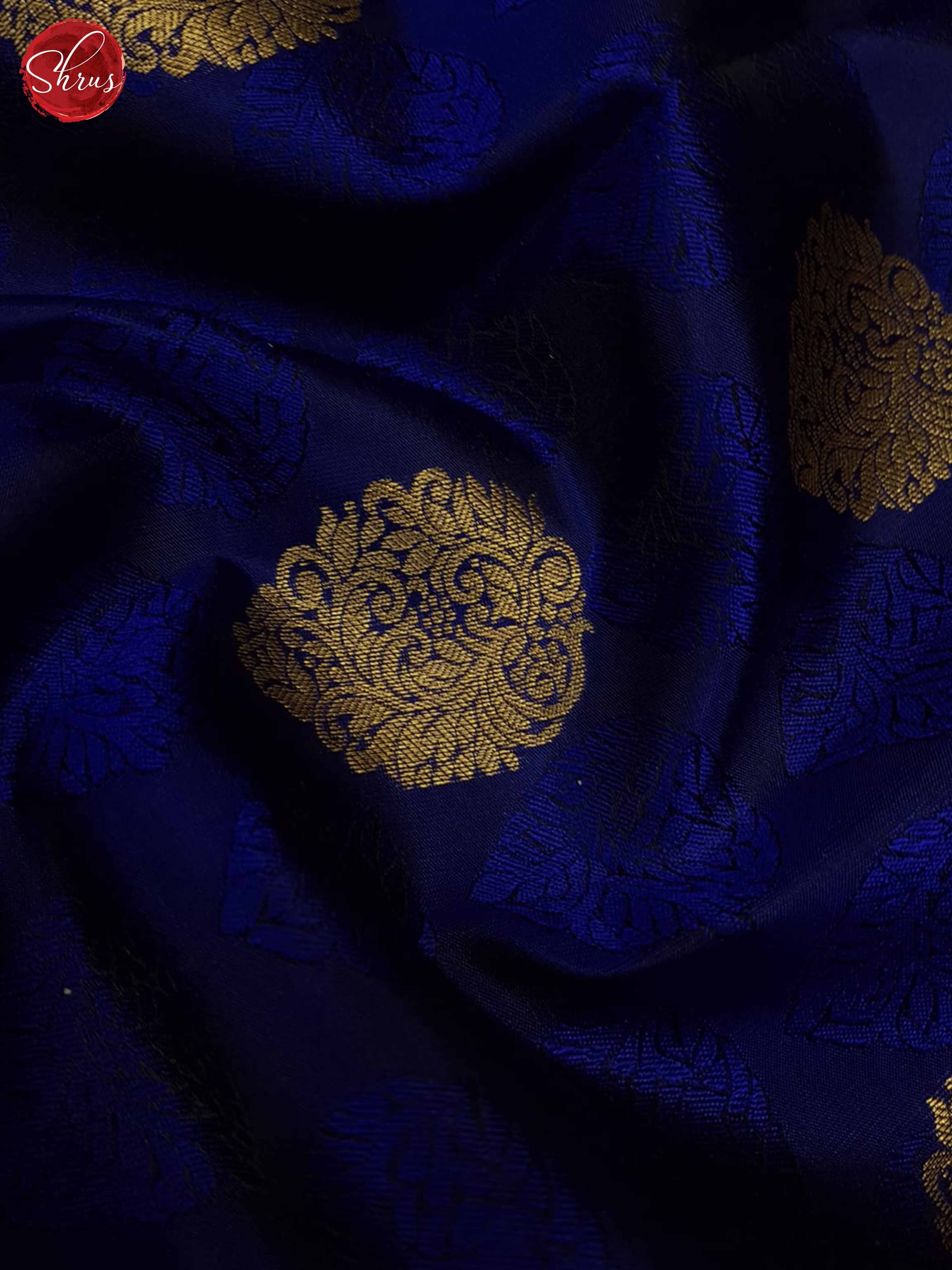 Blue(Single Tone)- Kanchipuram Silk Saree - Shop on ShrusEternity.com