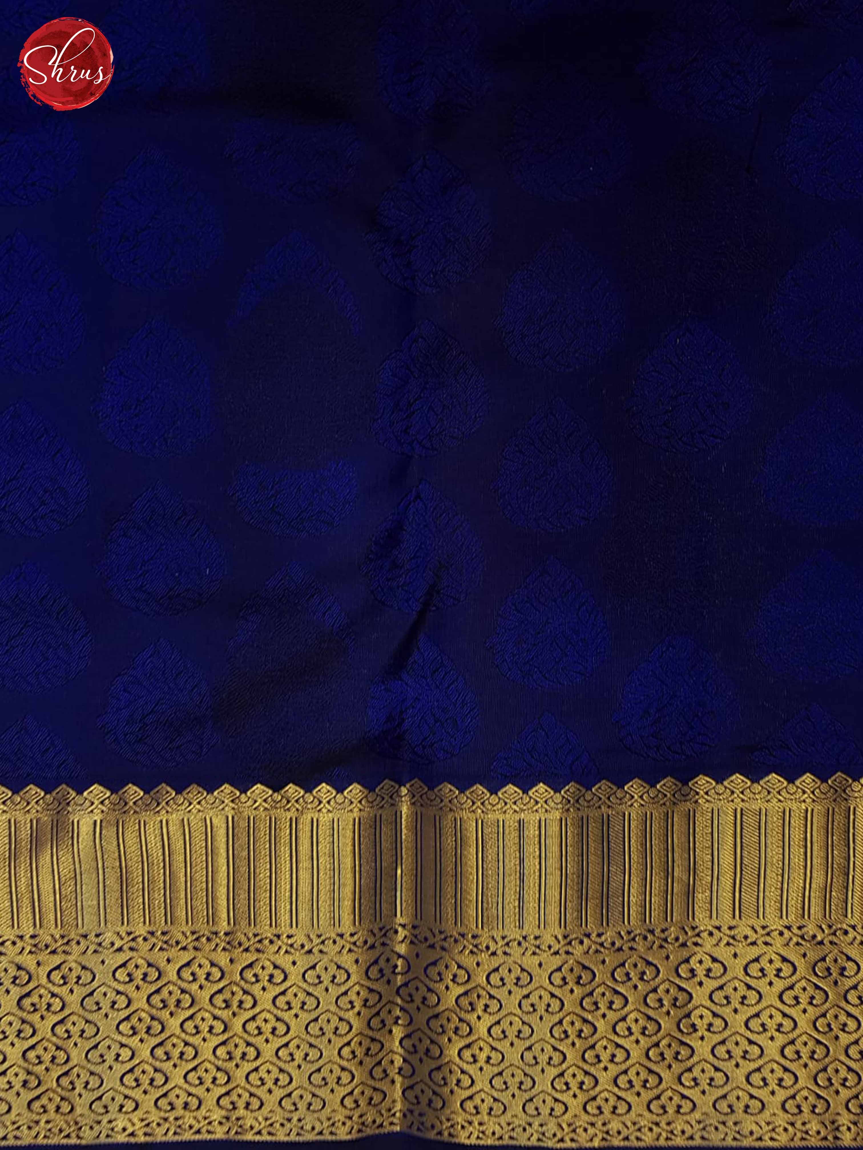 Blue(Single Tone)- Kanchipuram Silk Saree - Shop on ShrusEternity.com