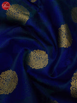 Blue(Single Tone)- Kanchipuram Silk Saree - Shop on ShrusEternity.com