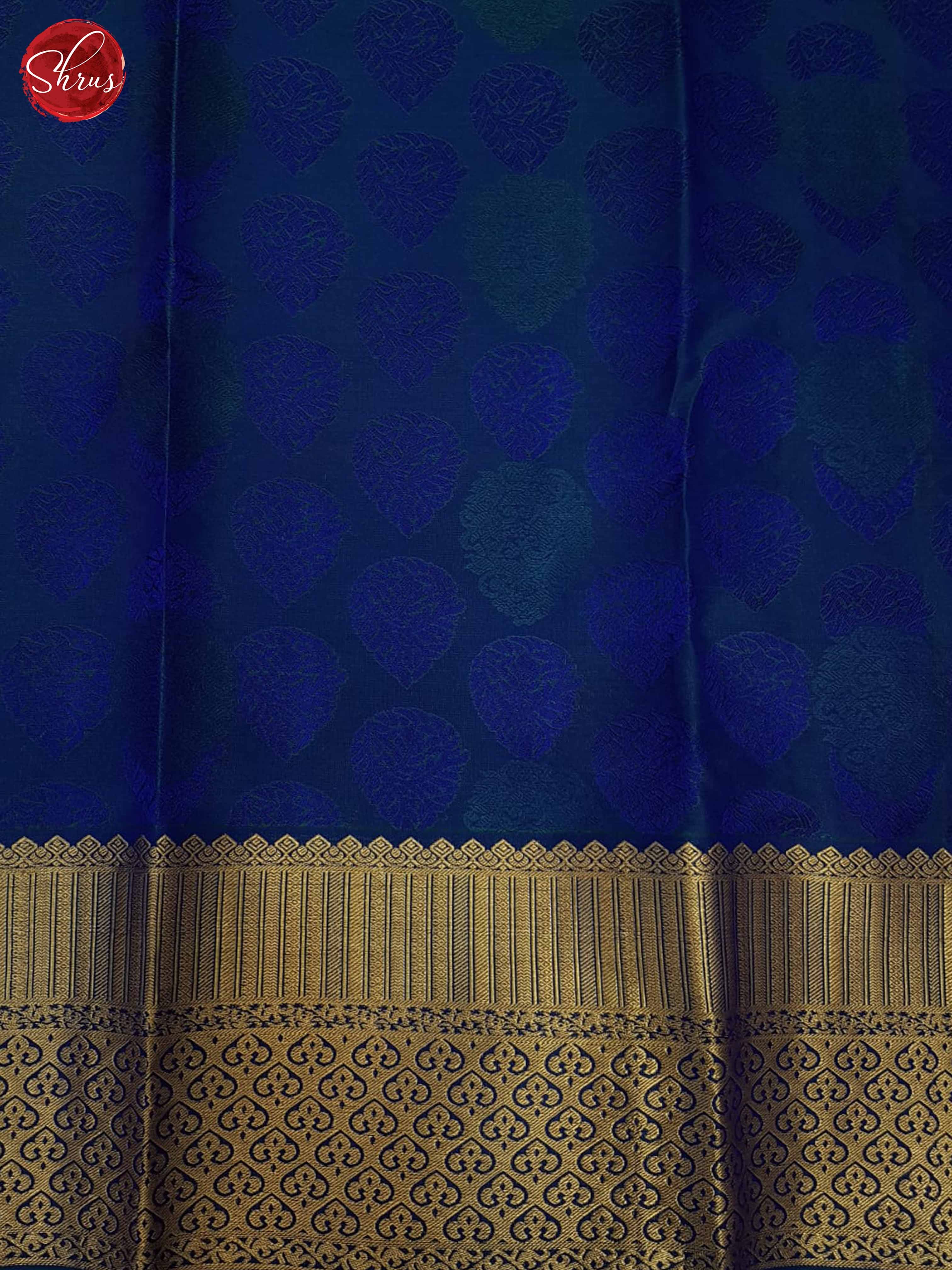 Blue(Single Tone)- Kanchipuram Silk Saree - Shop on ShrusEternity.com