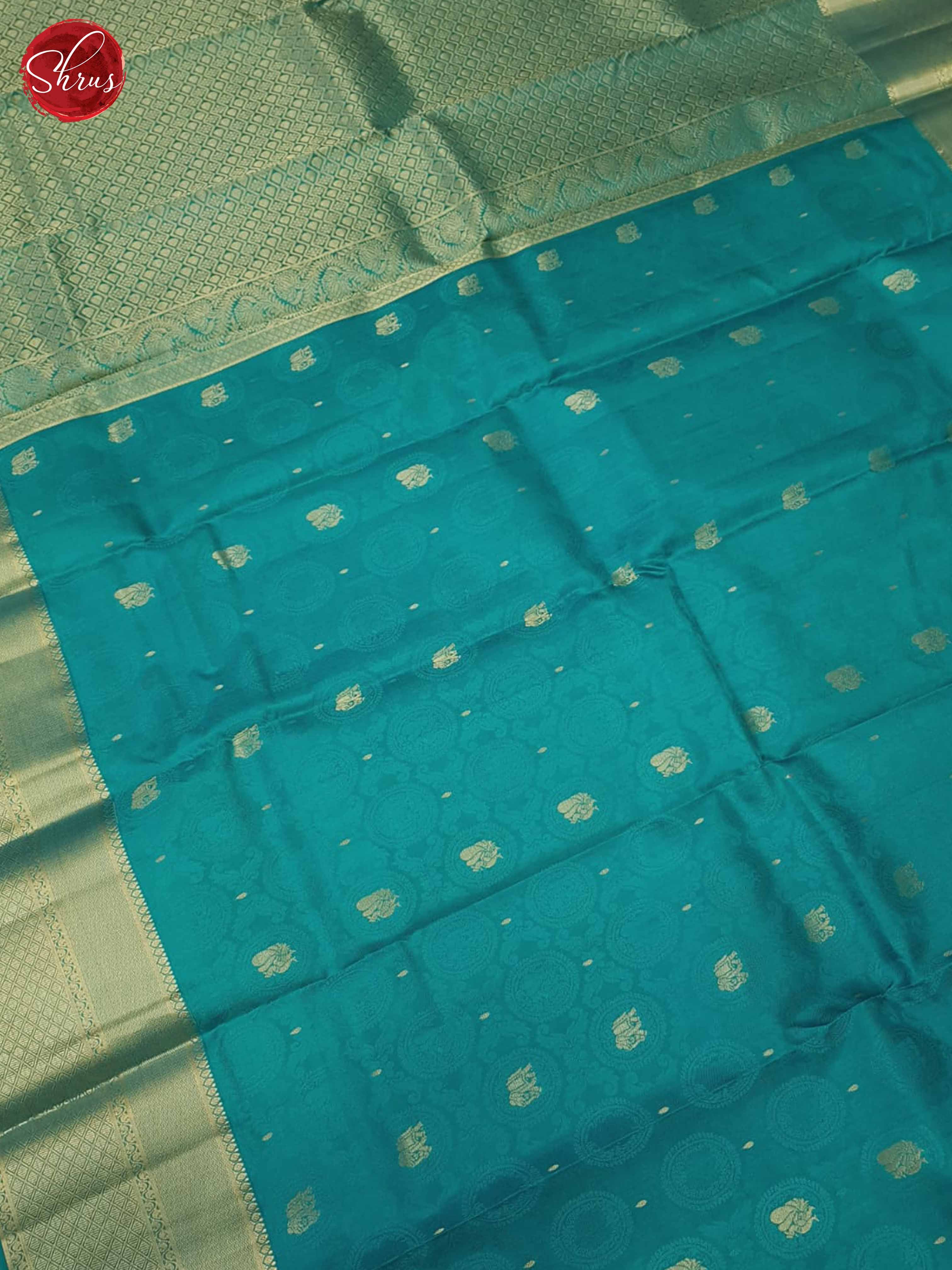 Blue(Single Tone)- KanchipuRam Silk Saree - Shop on ShrusEternity.com