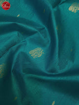 Blue(Single Tone)- KanchipuRam Silk Saree - Shop on ShrusEternity.com