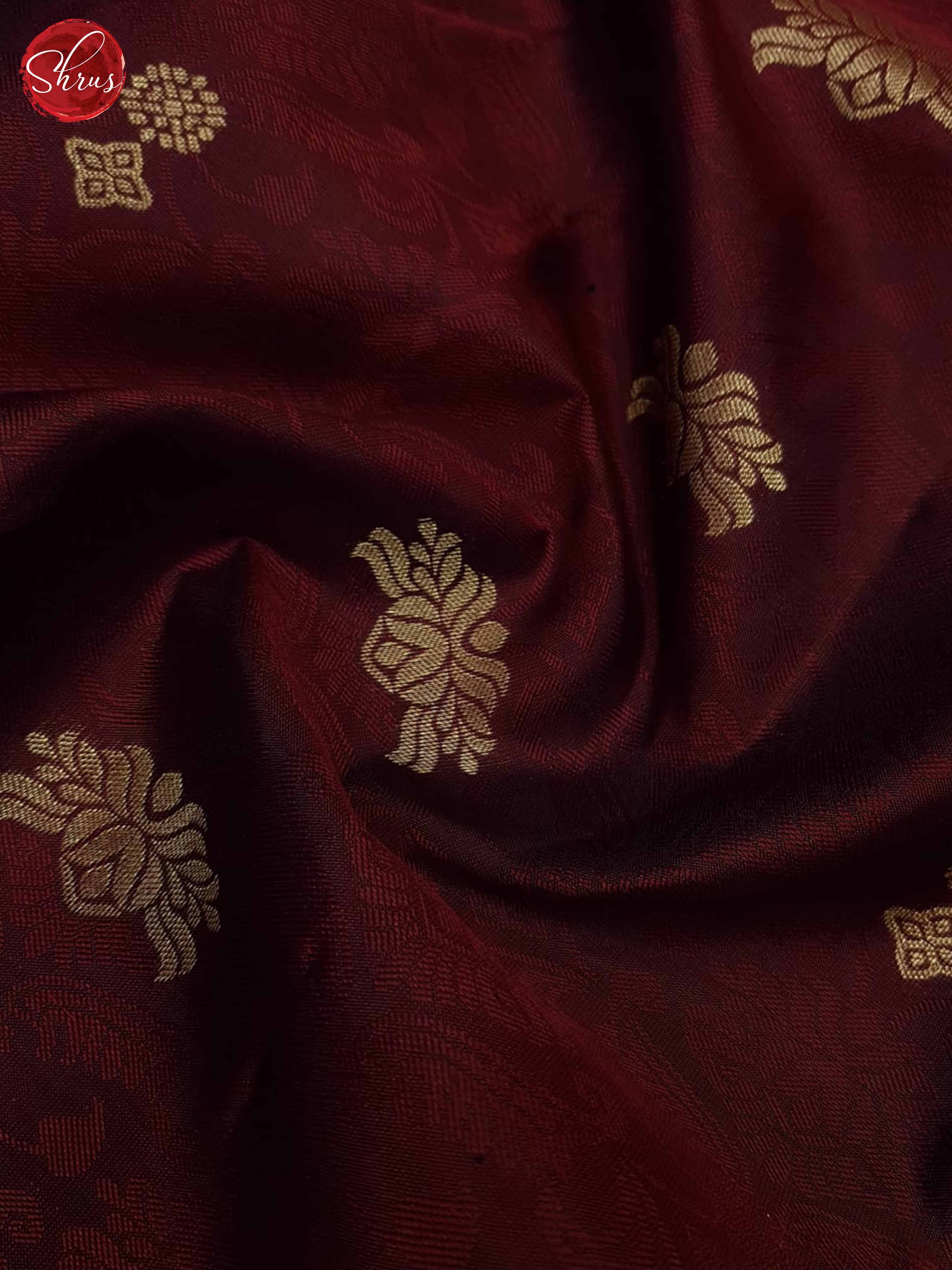 Maroon(SIngle Tone)- Kanchipuram Silk Saree - Shop on ShrusEternity.com