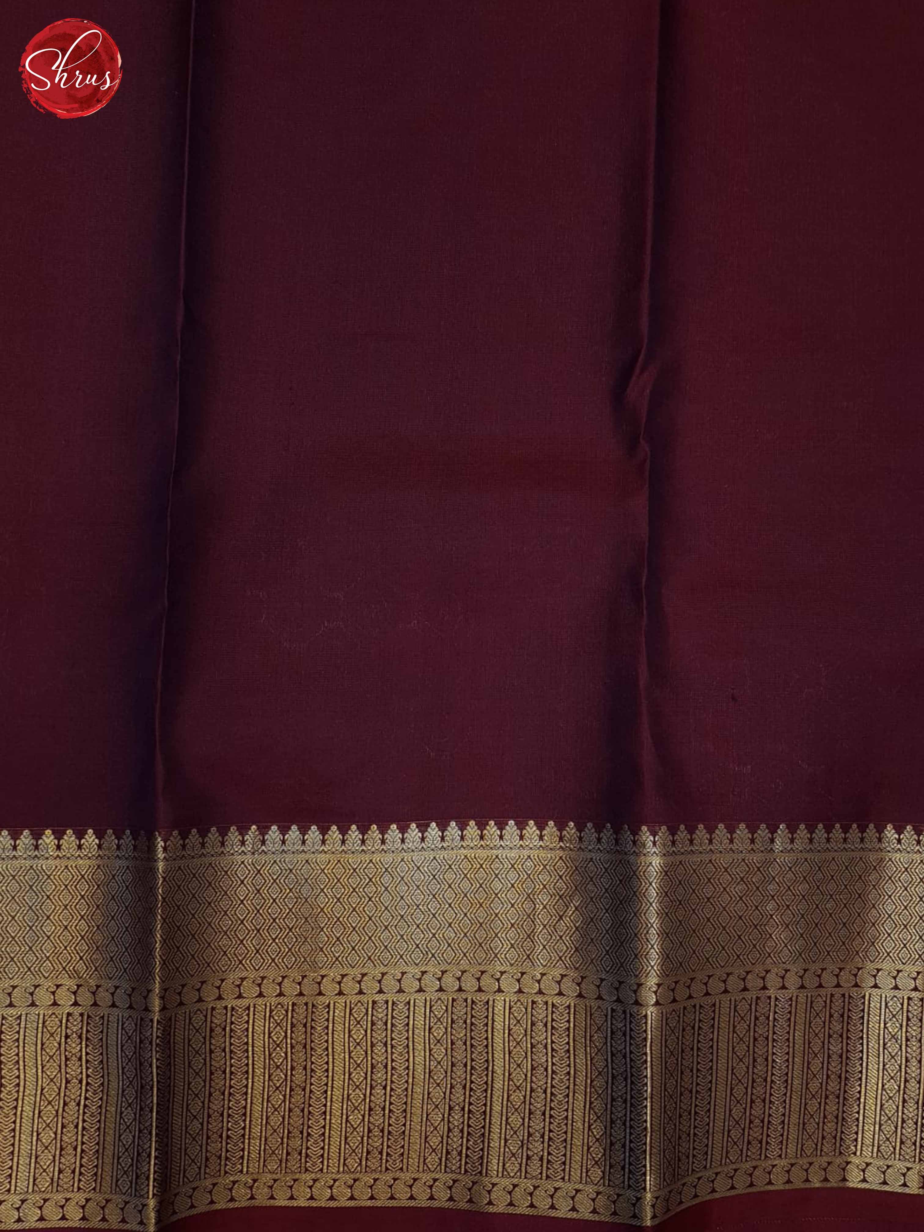 Maroon(SIngle Tone)- Kanchipuram Silk Saree - Shop on ShrusEternity.com