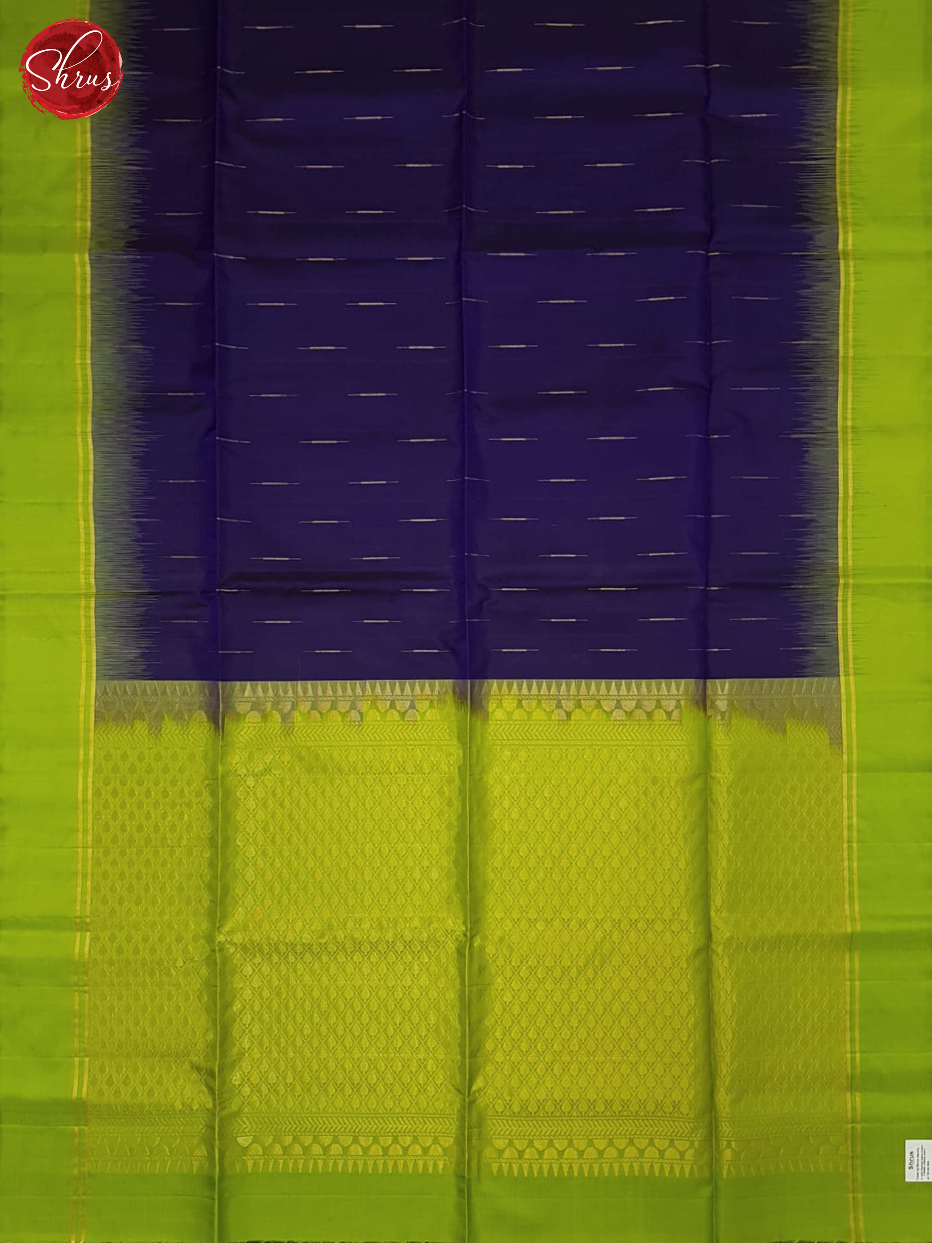 Blue And Green- Soft Silk Saree - Shop on ShrusEternity.com