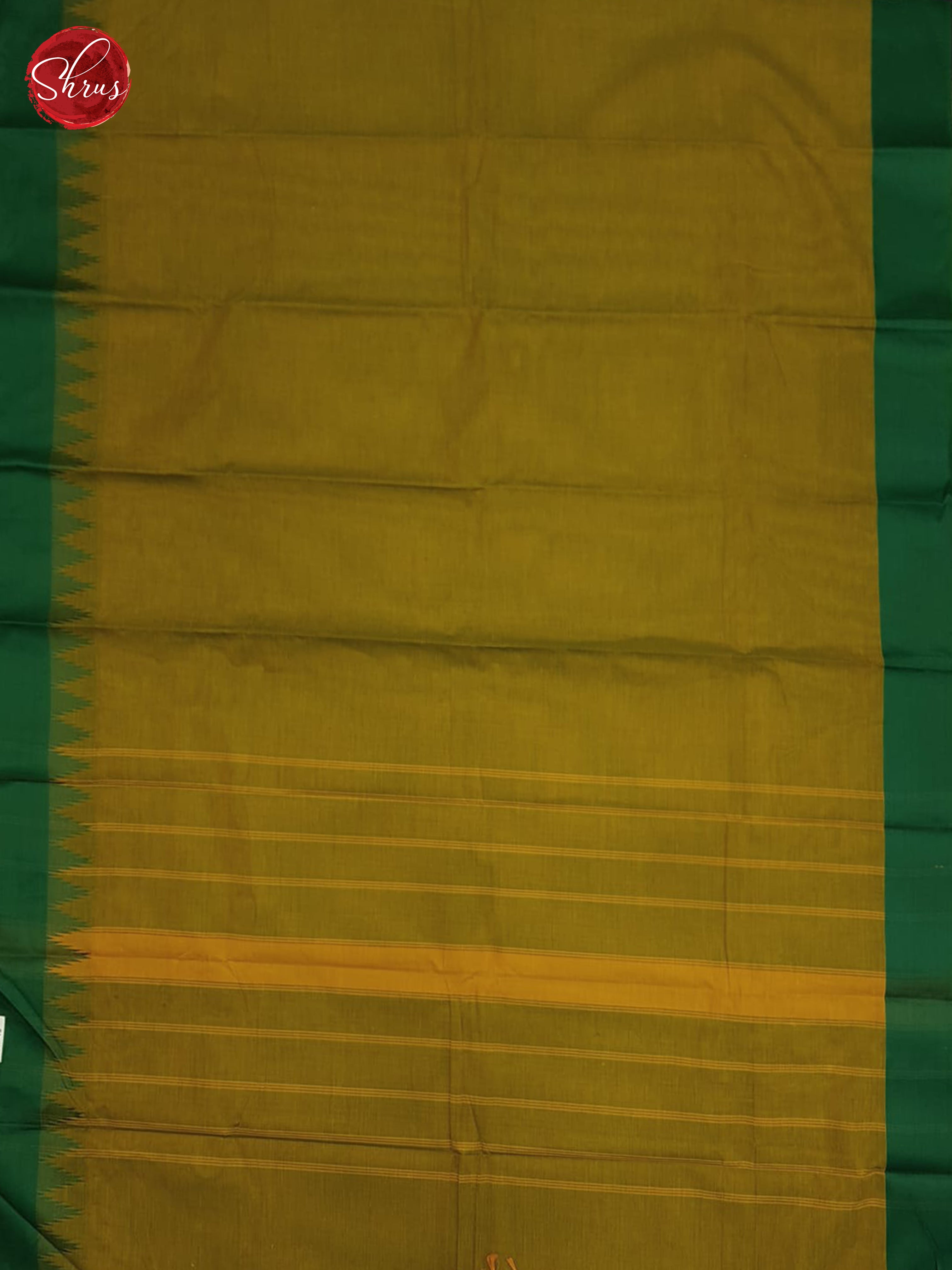 Mathulir Green And Green-Chettinad Cotton Saree - Shop on ShrusEternity.com