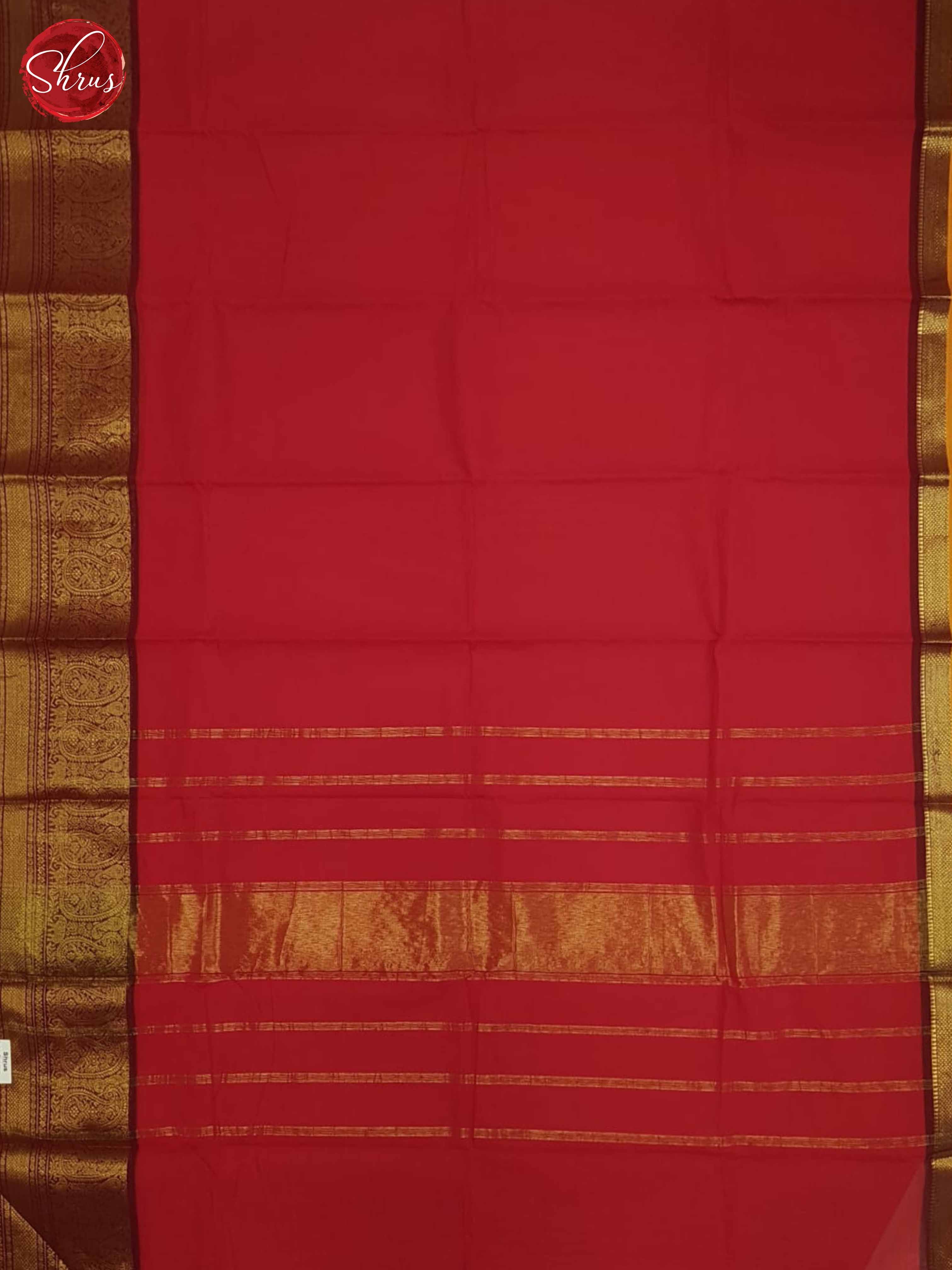 Red & Brown - chettinad cotton Saree - Shop on ShrusEternity.com