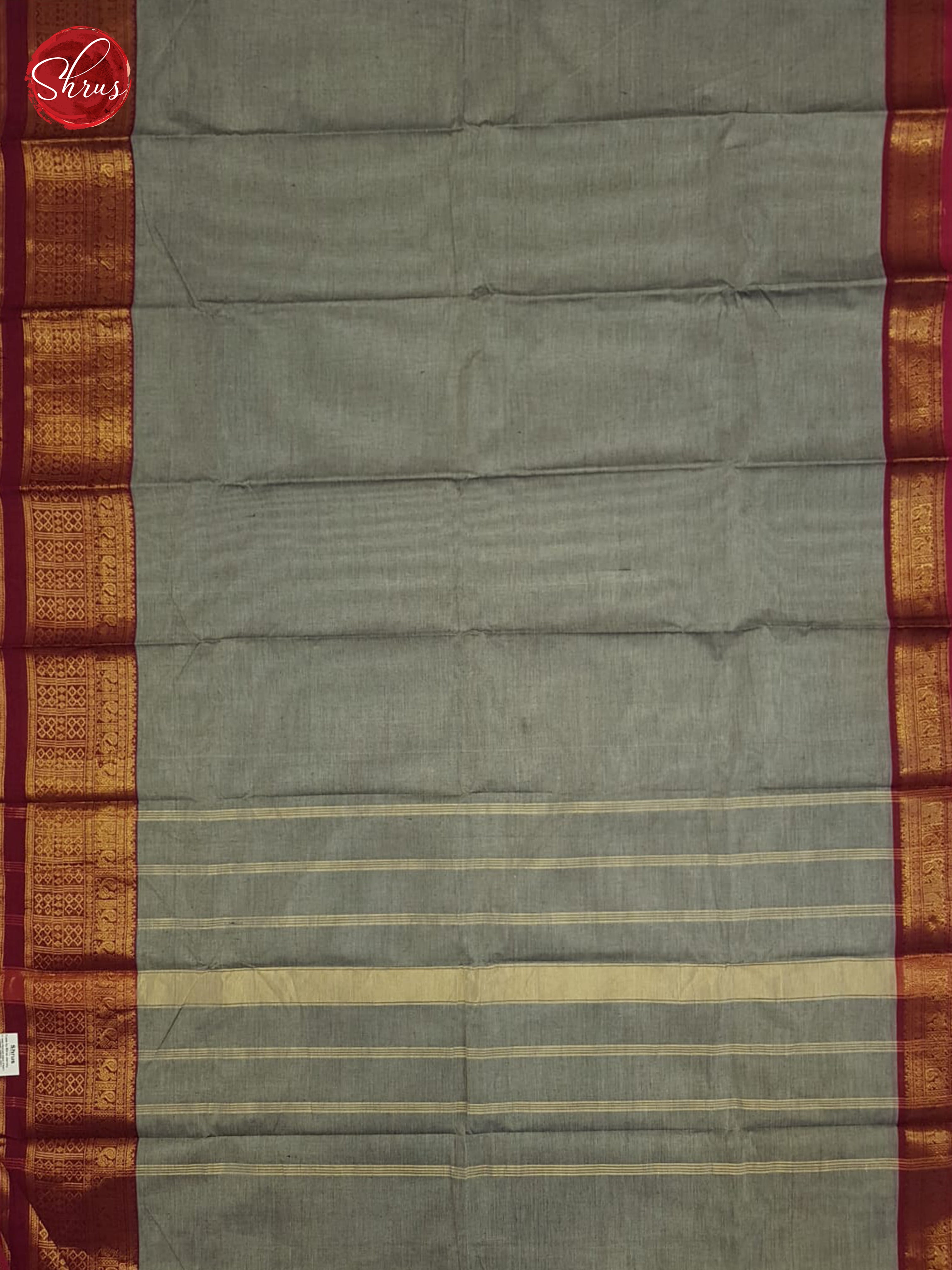 Grey And Pink- Chettinad Cotton Sareee - Shop on ShrusEternity.com