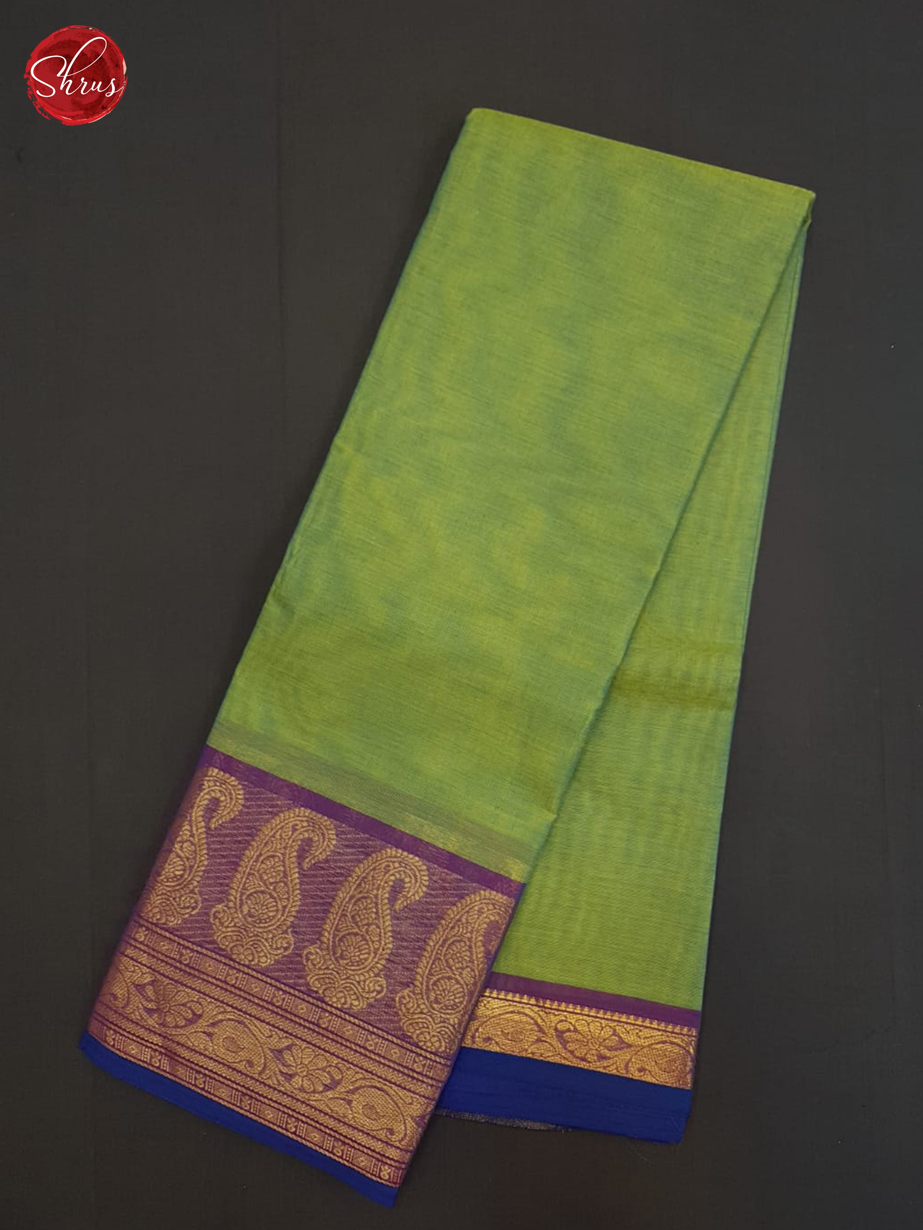 Green And Purple-Chettinad Cotton Saree - Shop on ShrusEternity.com