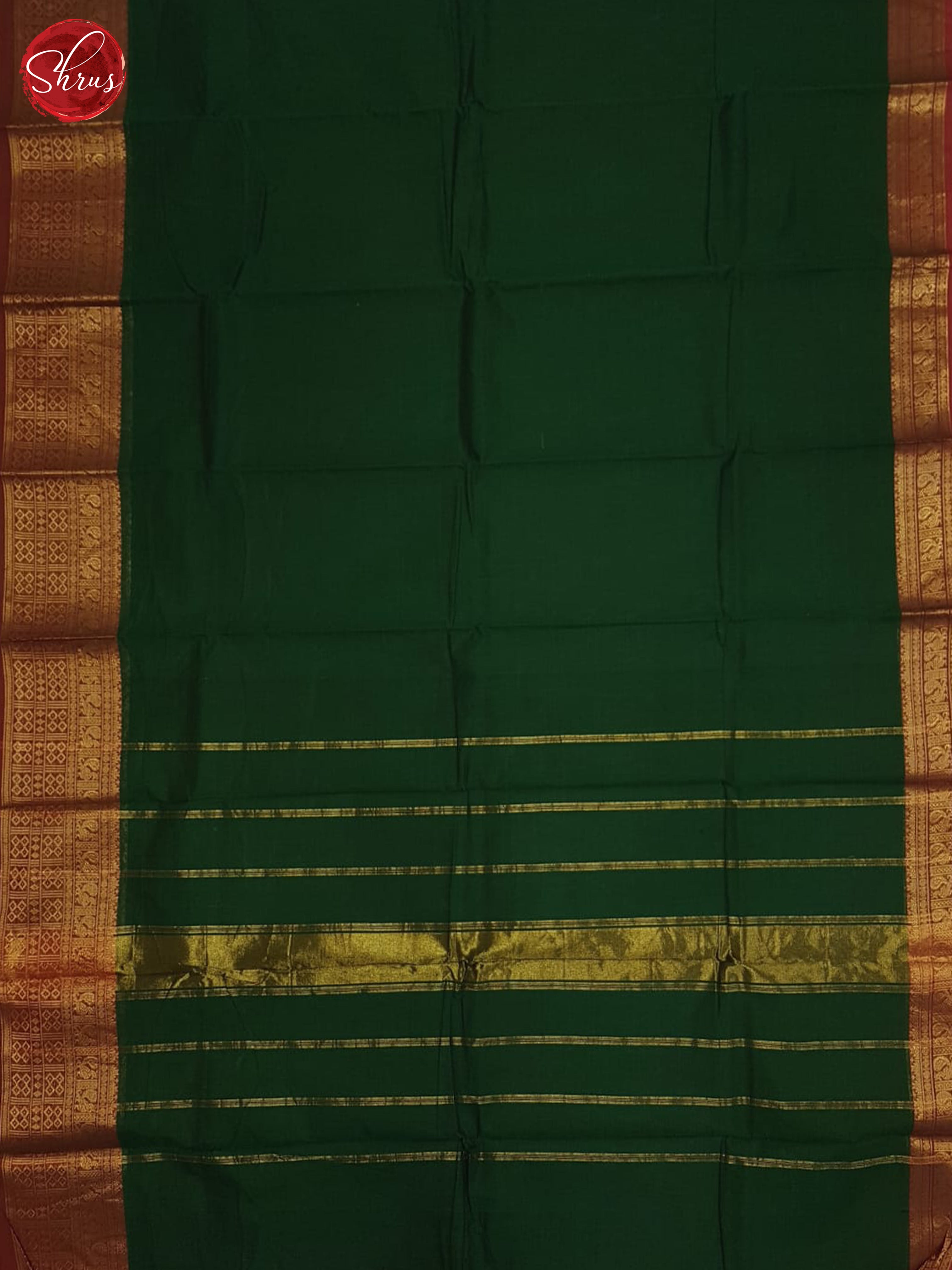 Green And Araku Maroon- Chettinad Cotton Saree - Shop on ShrusEternity.com