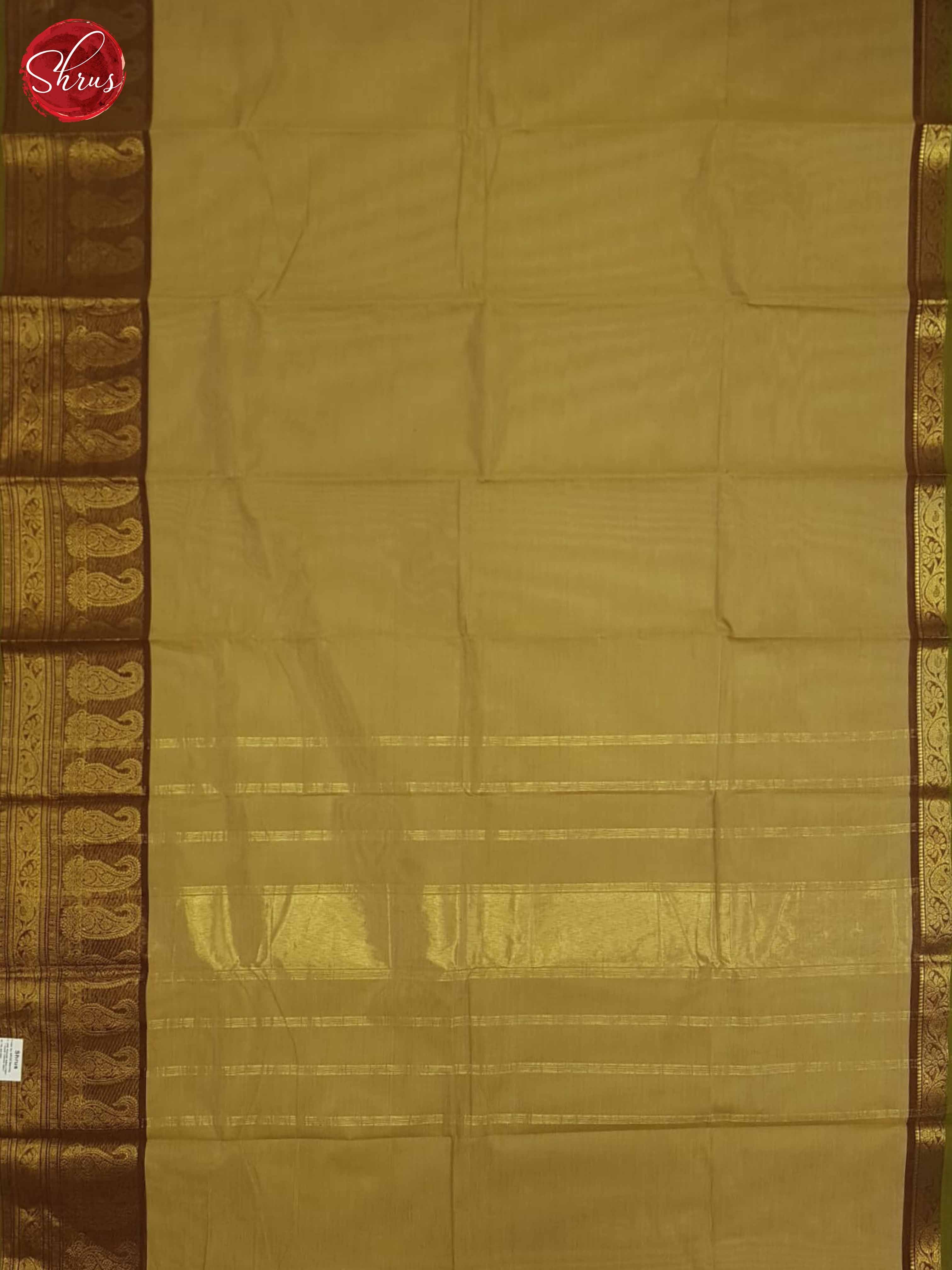 Brown & Green - Chettinad Cotton Saree - Shop on ShrusEternity.com