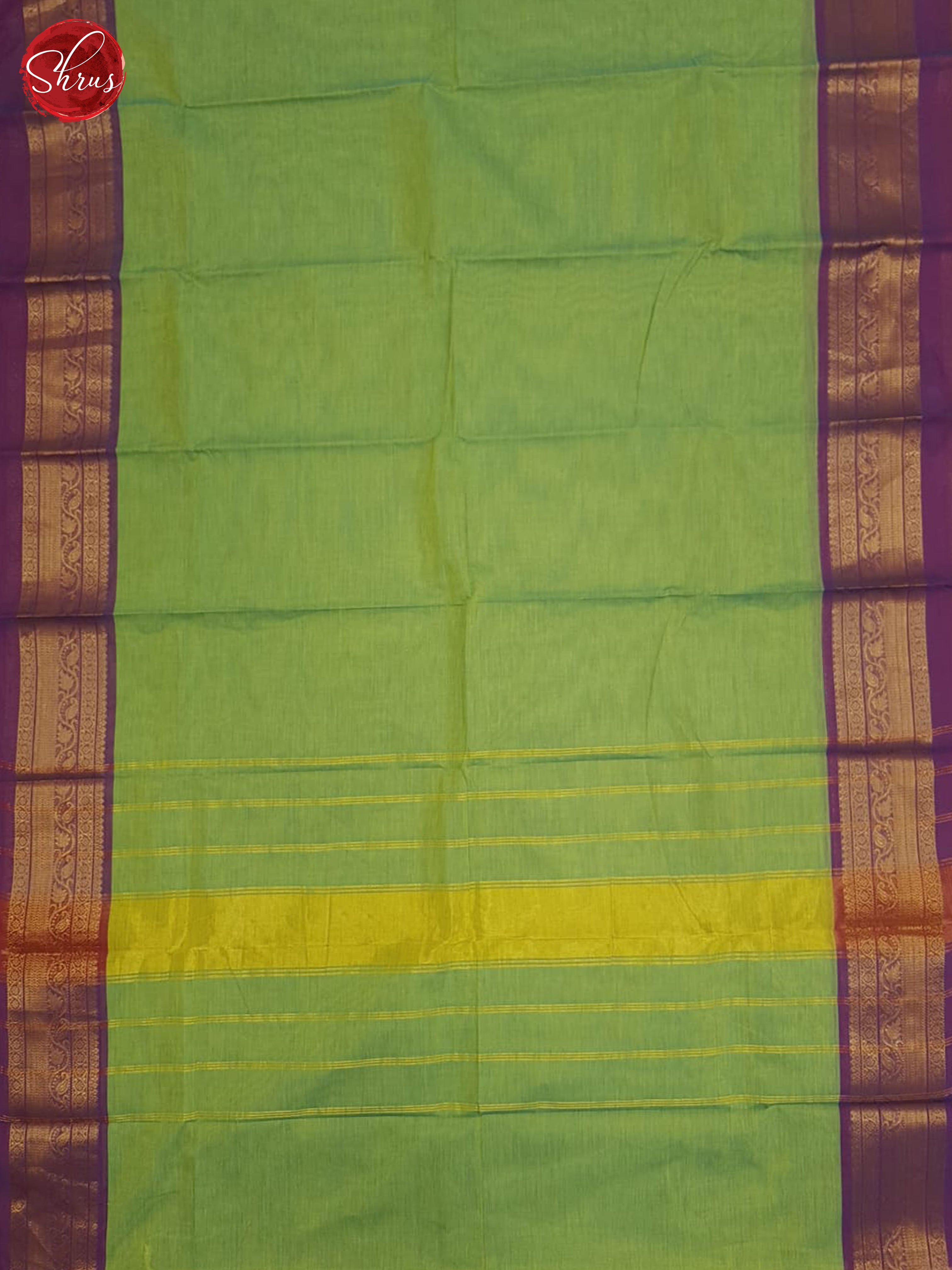 Green And Purple - Chettinad cotton saree - Shop on ShrusEternity.com