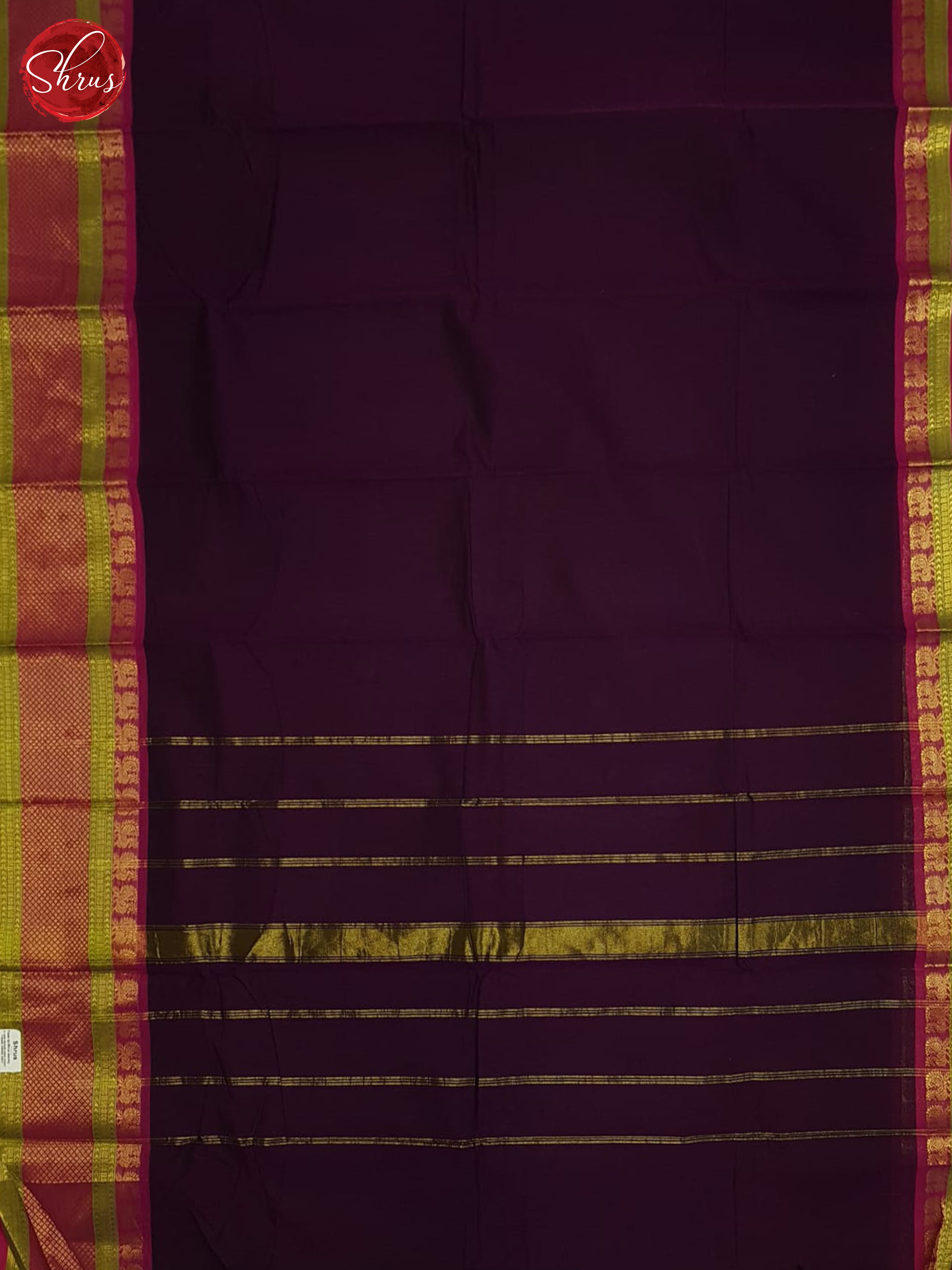 Deep Wine And Pink-Chettinad Cotton Saree - Shop on ShrusEternity.com